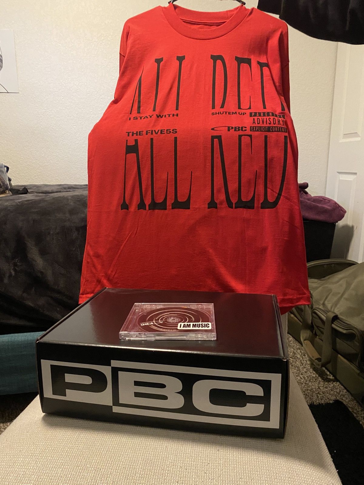 Playboi Carti All Red Long Sleeve Boxset | Music CD+Shirt Size US L / EU 52-54 / 3 - 1 Thumbnail