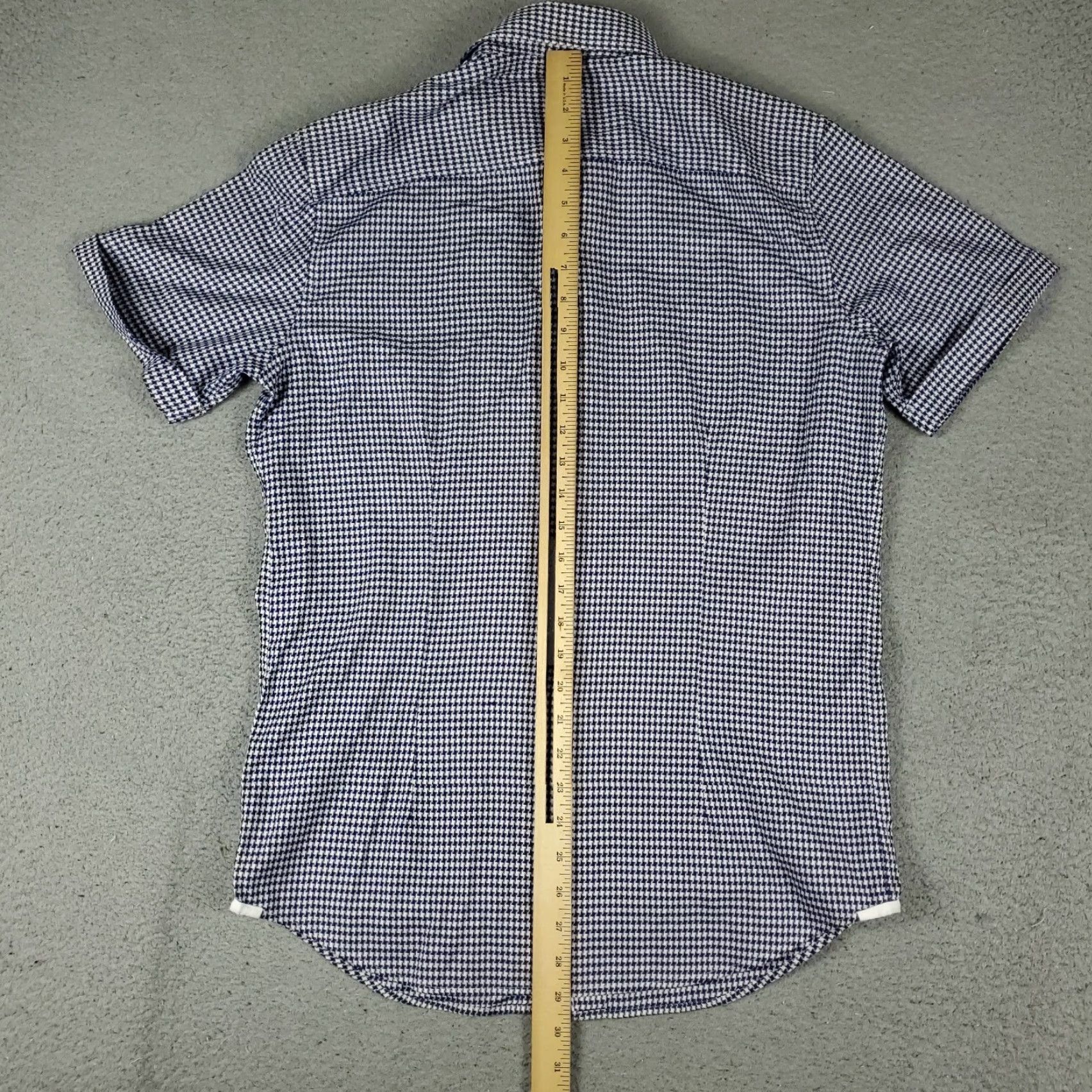 Robert Graham Robert Graham Shirt Mens Medium Blue Tailored Fit Button Up Short Sleeve Size US M / EU 48-50 / 2 - 3 Thumbnail