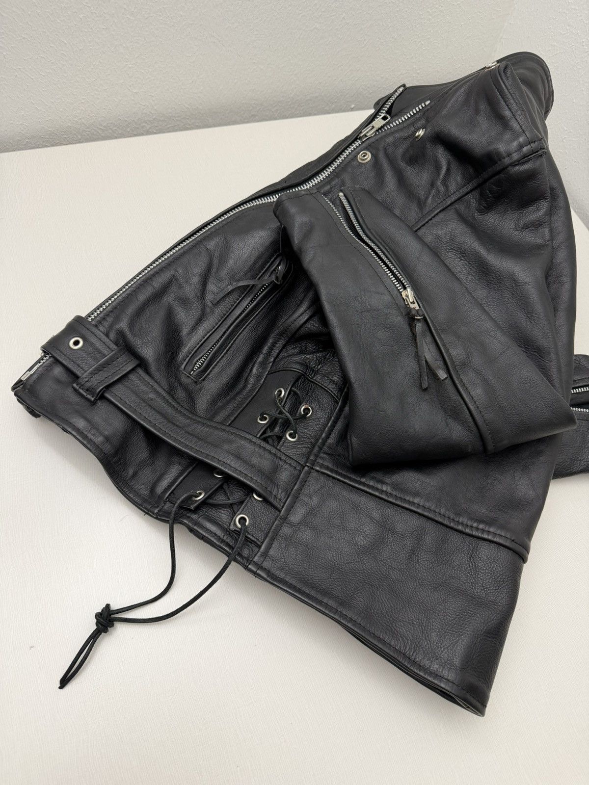 Vintage Vintage Biker Leather Quilted Lined Motorcycle Jacket Size 8 Size M / US 6-8 / IT 42-44 - 14 Thumbnail