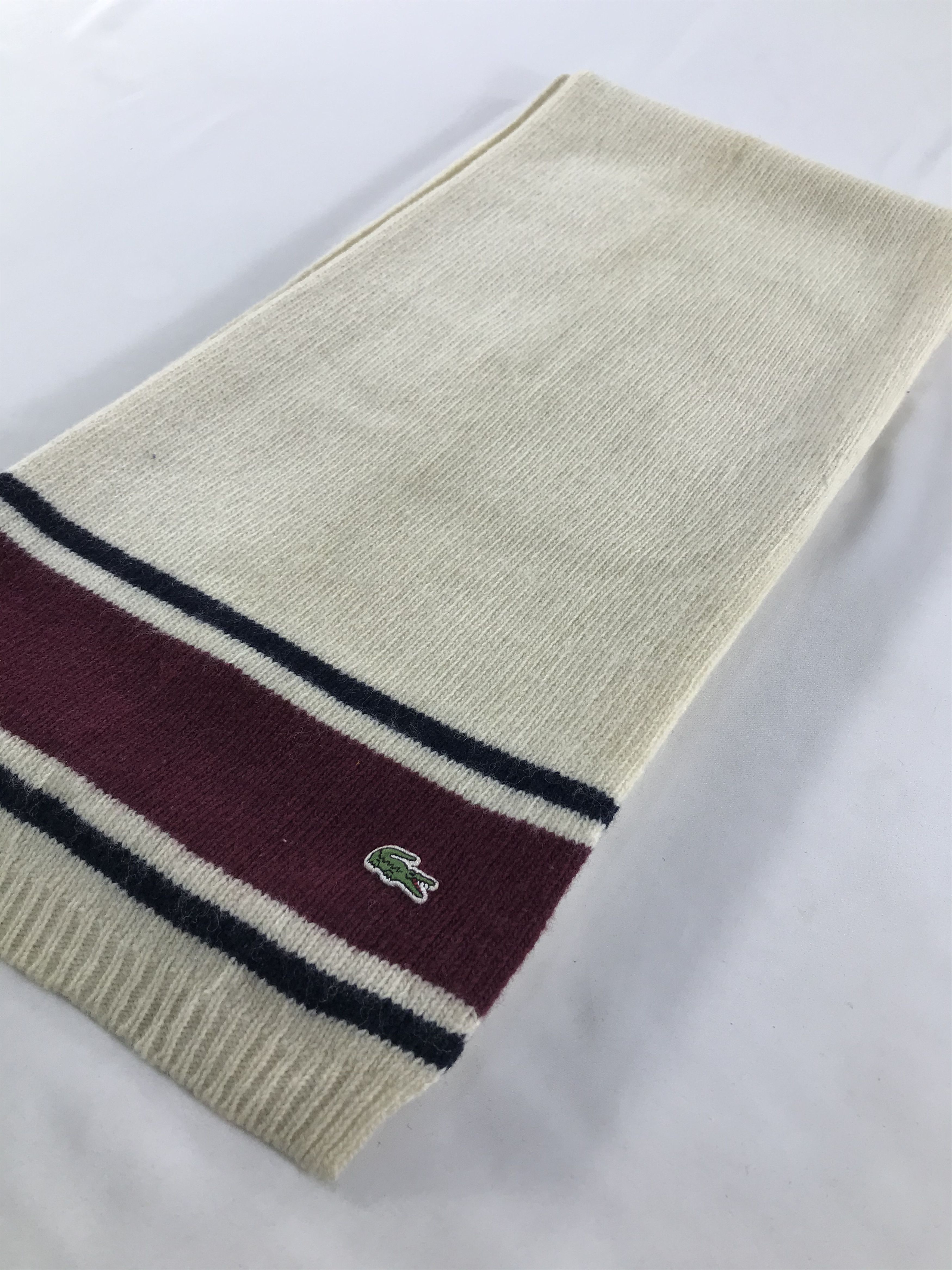 Lacoste Vintage Lacoste Scarf/Muffler/Neckwear MF1251 Size ONE SIZE - 3 Thumbnail