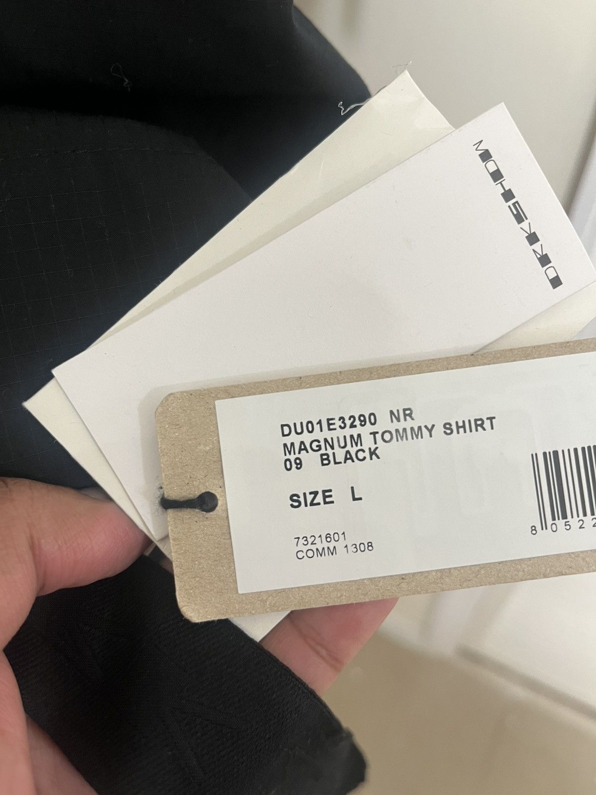 Rick Owens Drkshdw Rick Owens DRKSHDW Magnum Tommy Shirt Sz L Size US L / EU 52-54 / 3 - 4 Thumbnail