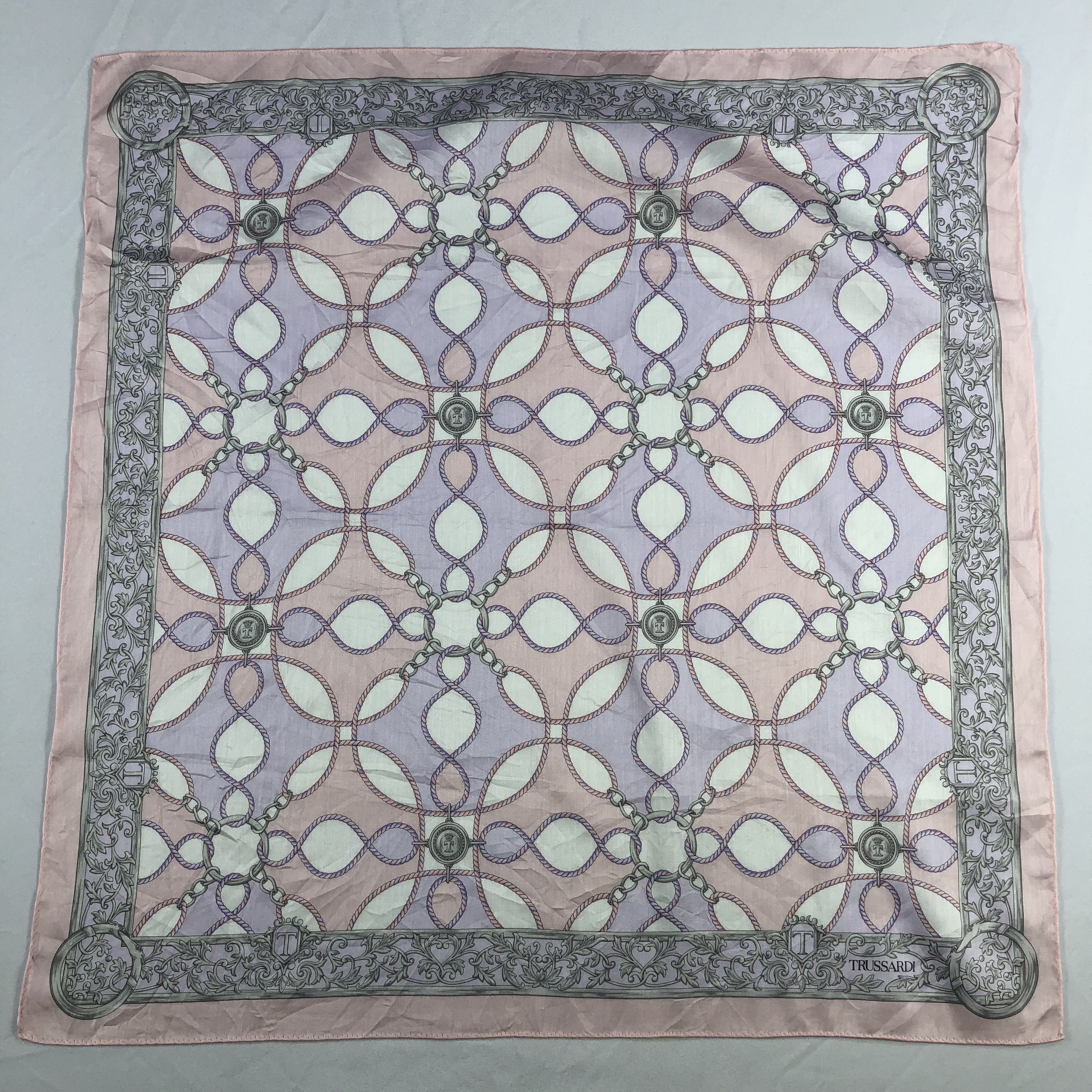 Trussardi Vintage Trussardi Silk Scarf Size ONE SIZE - 2 Thumbnail