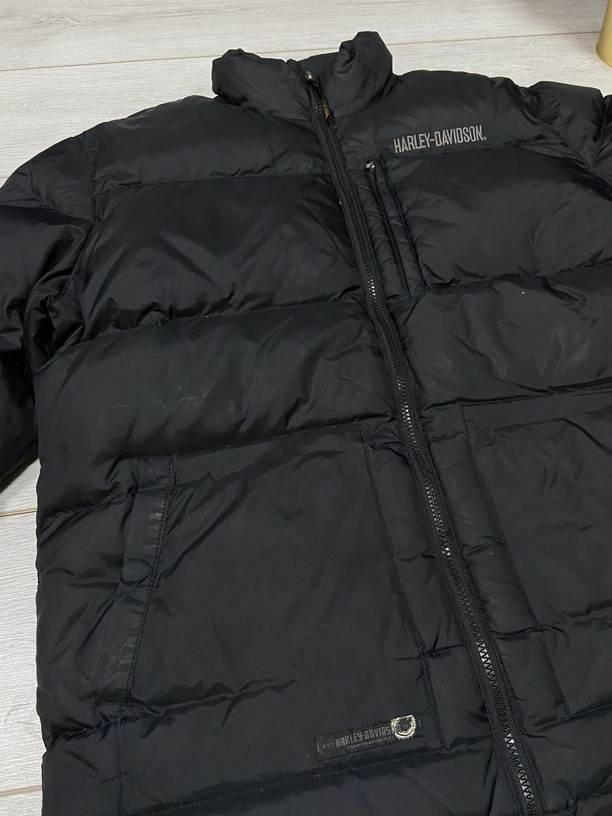 Harley Davidson Vintage skull ☠️ Harley Davidson Puffer Jacket Size US M / EU 48-50 / 2 - 9 Thumbnail
