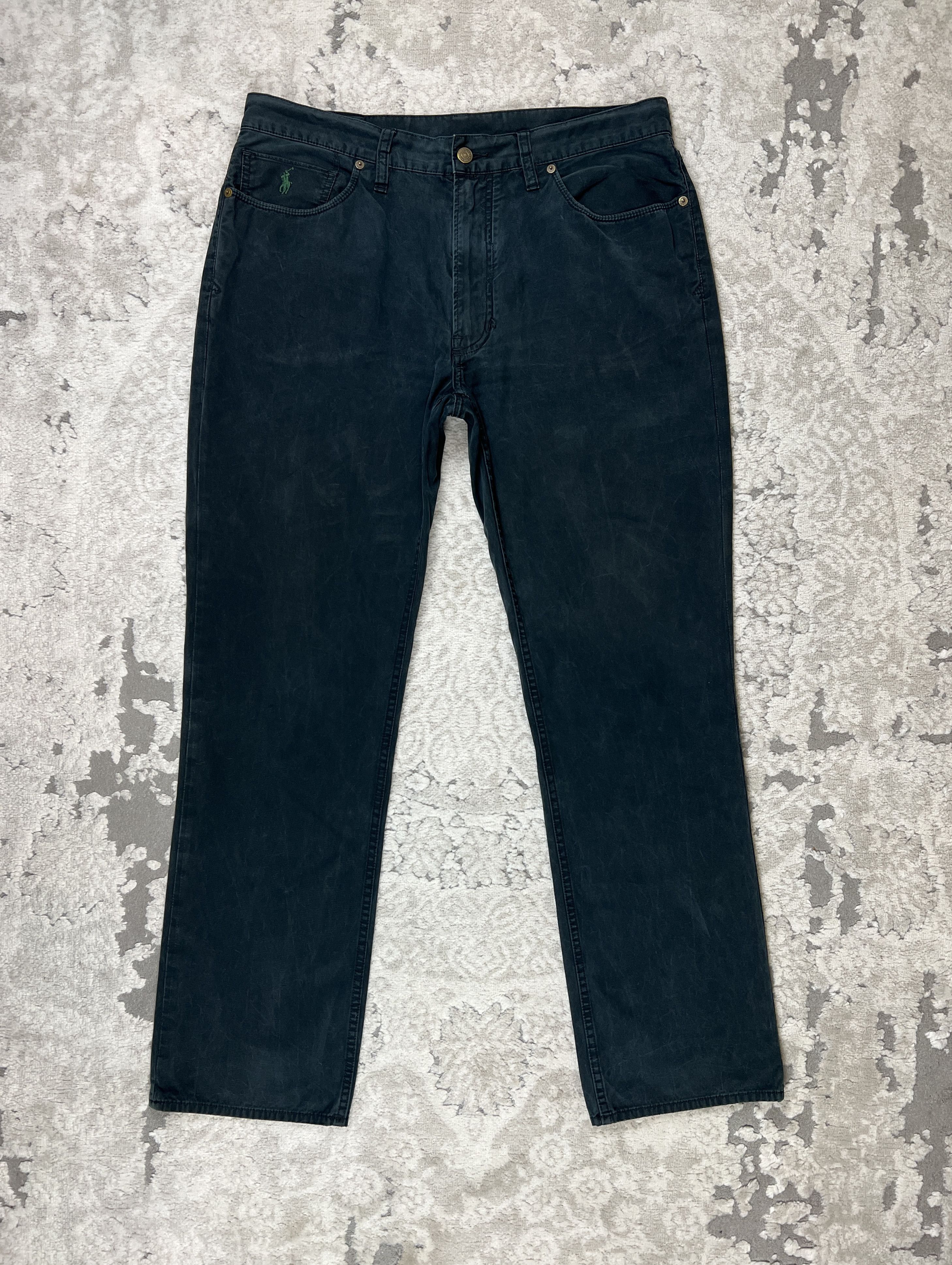 Polo Ralph Lauren Polo Ralph Lauren Pants Trousers Dark Green Washed Effect Size US 36 / EU 52 - 1 Thumbnail