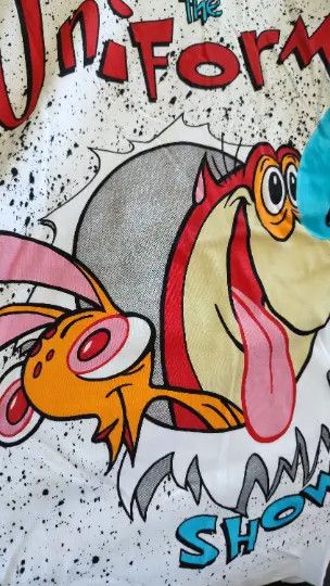 Rap Tees × Vintage Rare The Ren & Stimpy Show 90s Graphic Deadstock Tee Size US XL / EU 56 / 4 - 3 Thumbnail