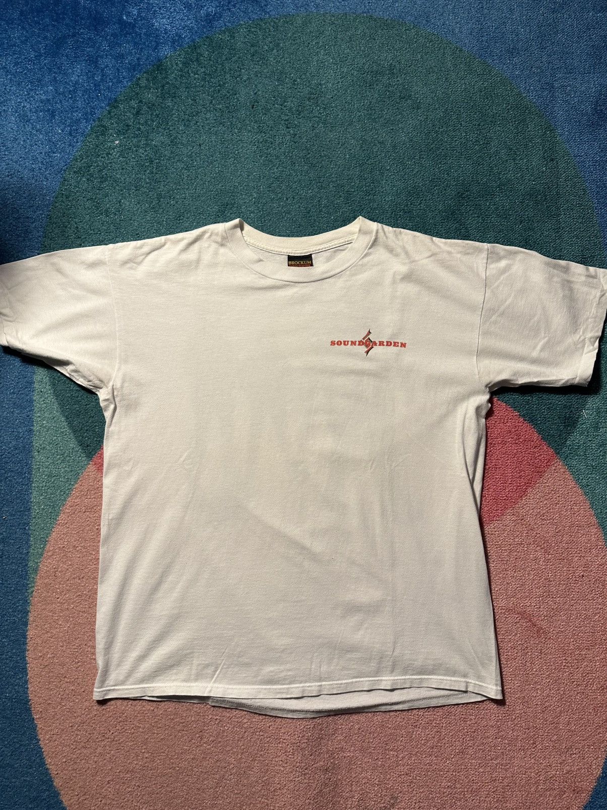 Band Tees × Vintage Vintage 1996 Soundgarden Brockum Tee Size US XL / EU 56 / 4 - 1 Thumbnail