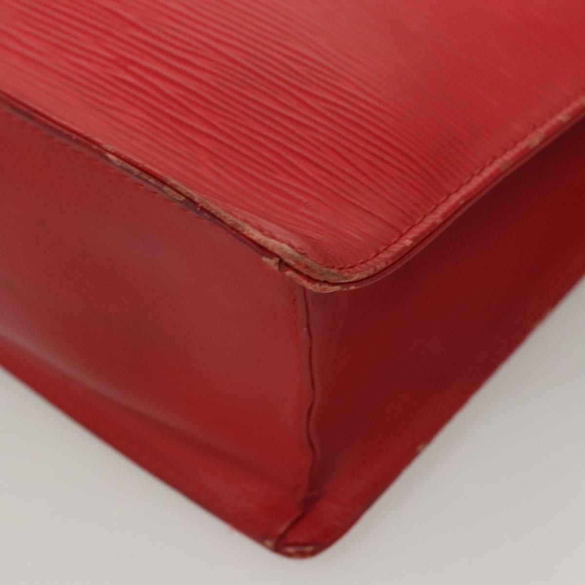 Louis Vuitton LOUIS VUITTON Epi Sac Plat PM Hand Bag Red M5274e M5274e Size ONE SIZE - 15 Thumbnail