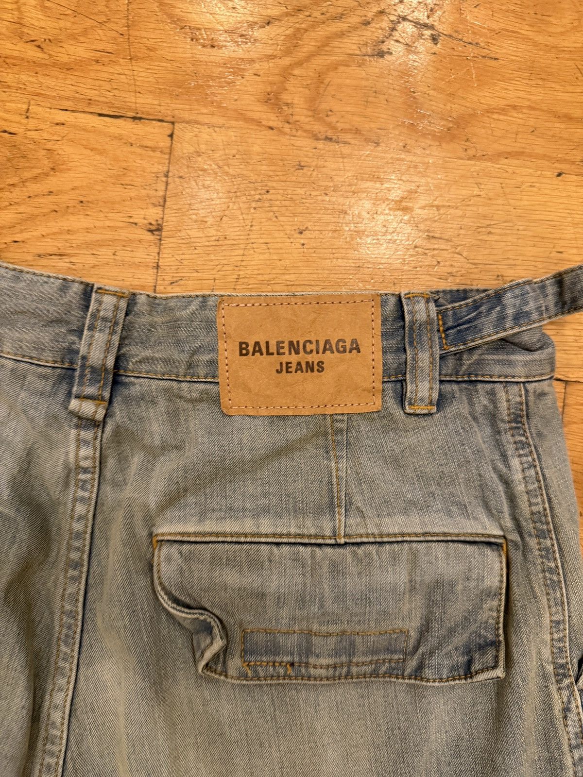 Balenciaga Convertible Cargo Denim Pants Size US 30 / EU 46 - 7 Thumbnail