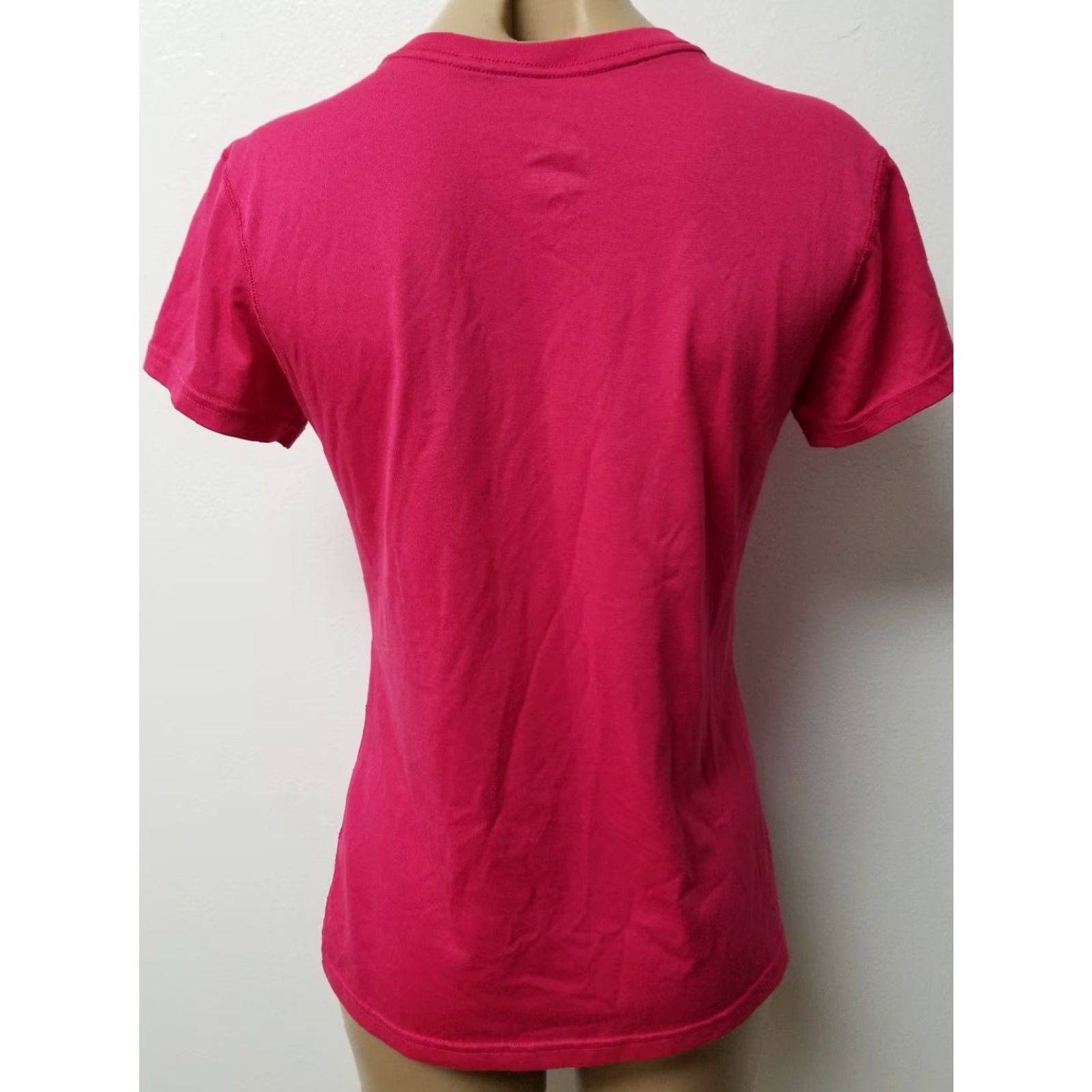 Nike Nike Dri-Fit Womens Fitness Tee S Pink and Green As Long As you're Sweating Shirt Womens S Pink and Green Nike Dri-Fit Tee Size ONE SIZE - 3 Thumbnail