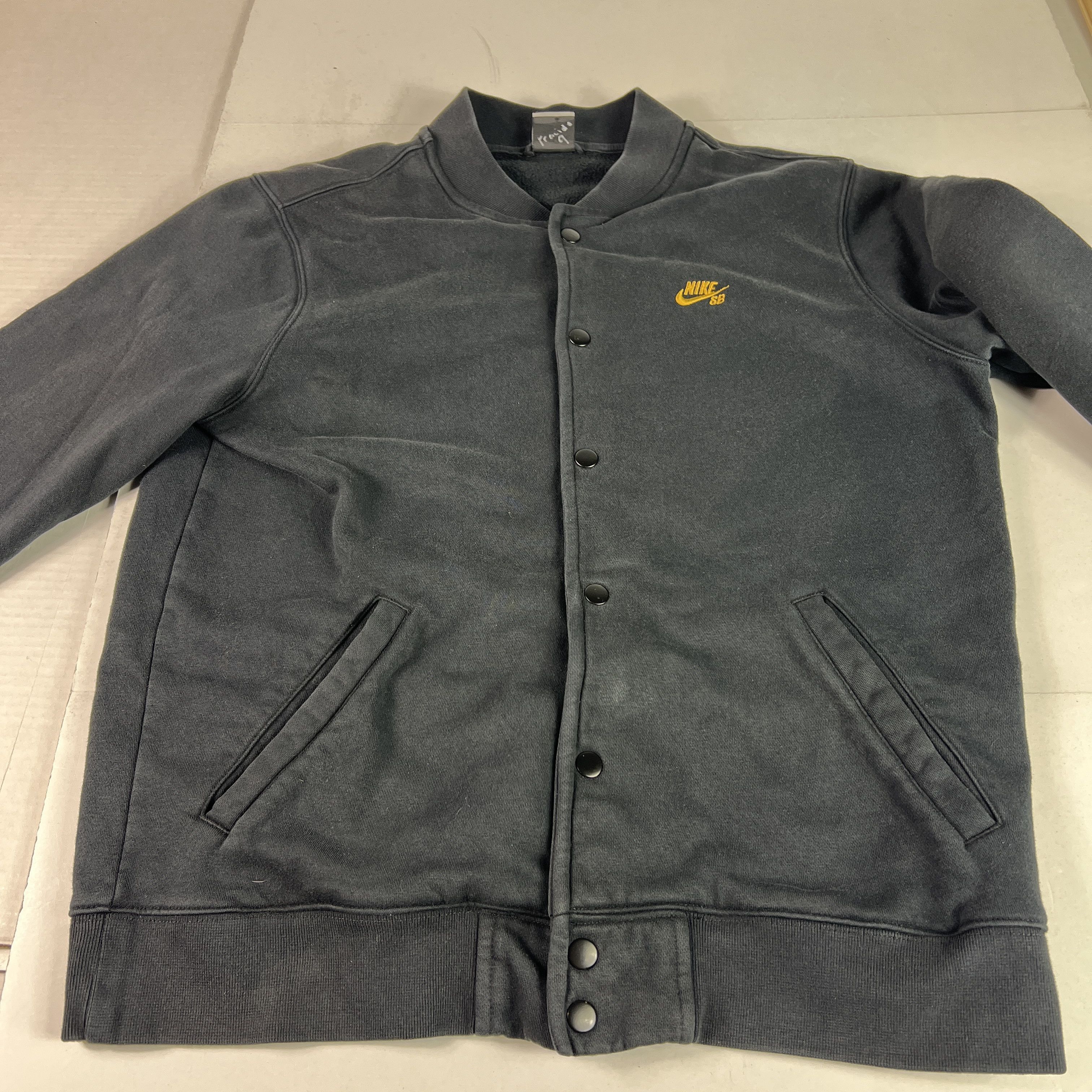 Nike SB Nike SB Skateboarding Jacket Black Faded Snap Button Bomber Size US M / EU 48-50 / 2 - 4 Thumbnail