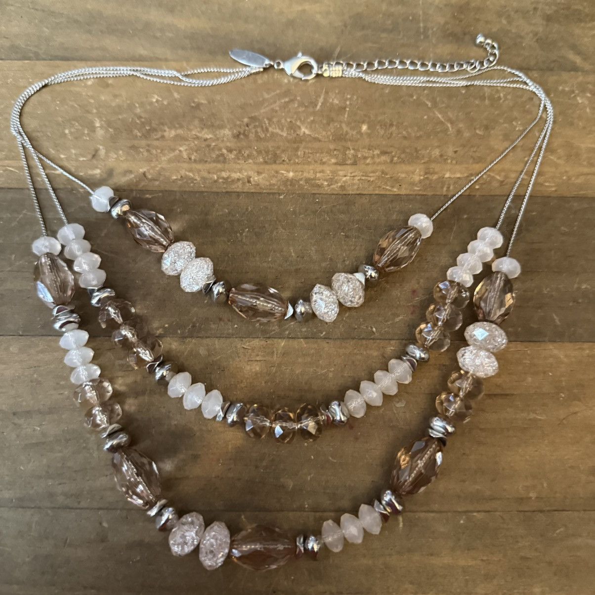 Other NY Collection triple strand layered bead necklace Size ONE SIZE - 2 Thumbnail