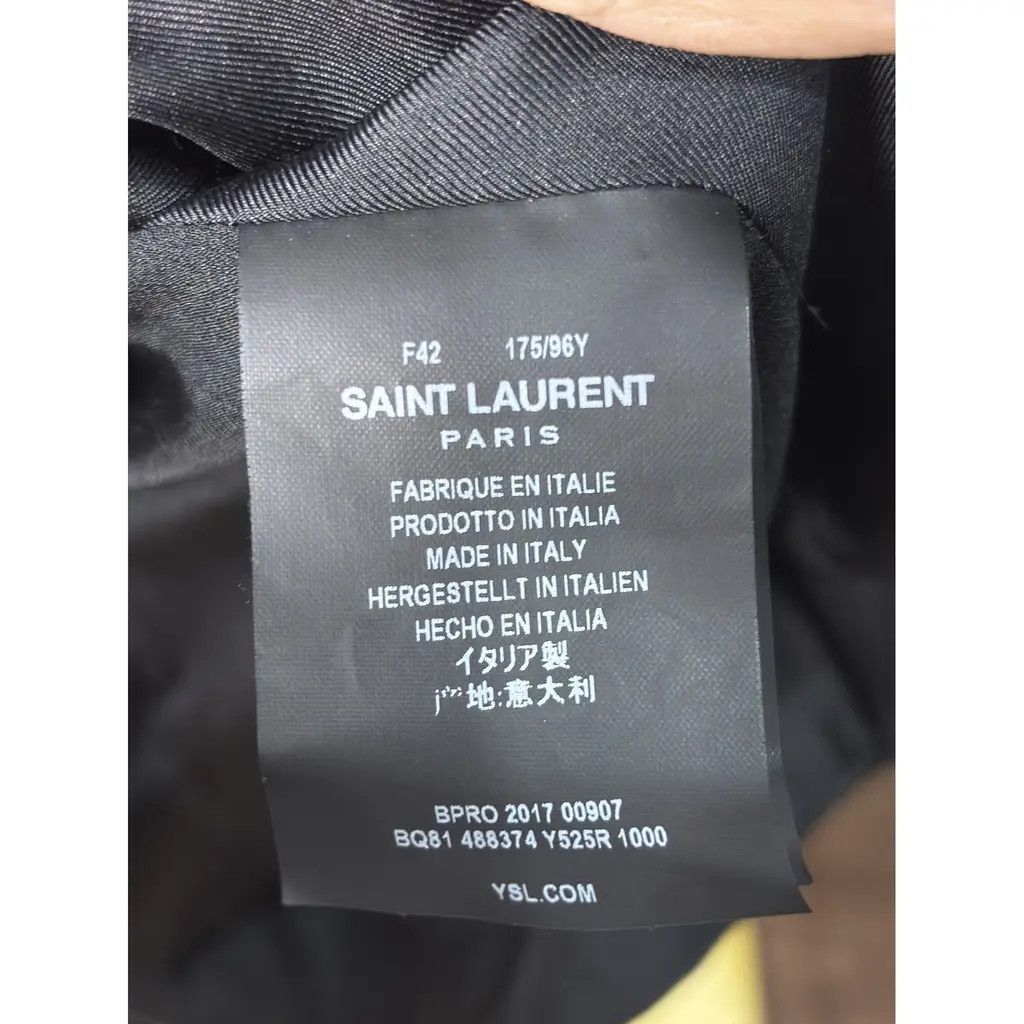 Saint Laurent Paris Saint Laurent Black Velvet Cropped Jacket Size M / US 6-8 / IT 42-44 - 5 Thumbnail