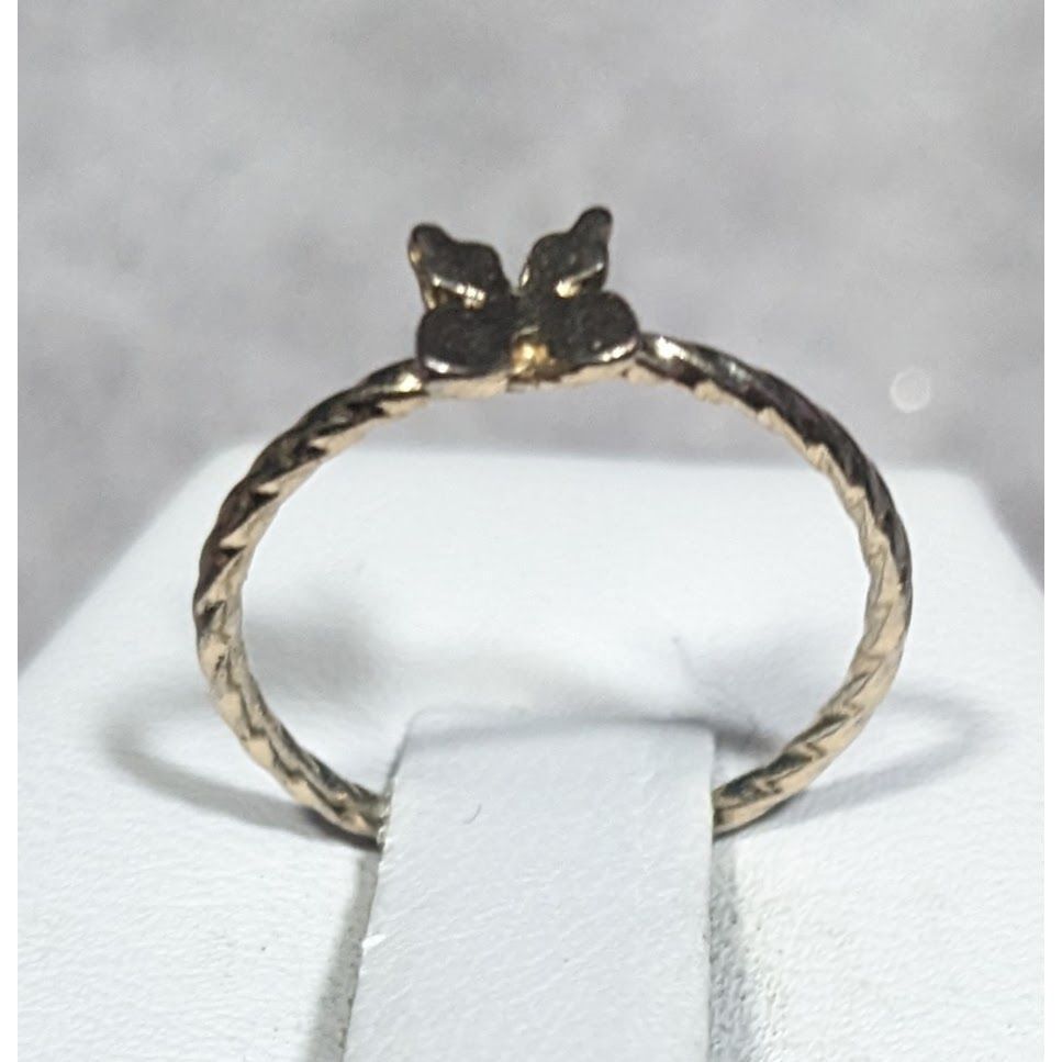 Other Minimalist Fairycore Butterfly Charm Gold Tone Ring Size 5 Size ONE SIZE - 7 Thumbnail