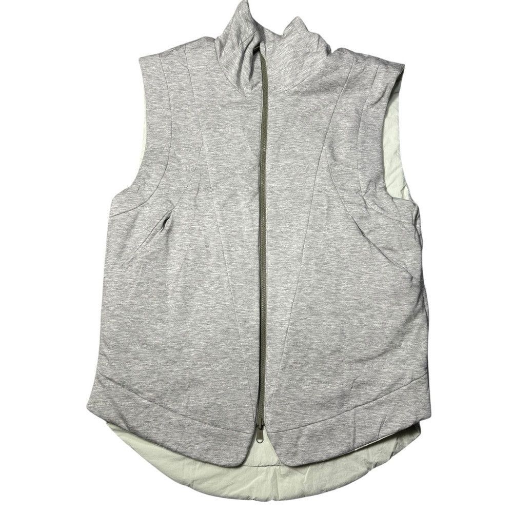 Free People NWT New $168 Free People Slalom Reversible Fleece Light Gre Size M / US 6-8 / IT 42-44 - 3 Thumbnail