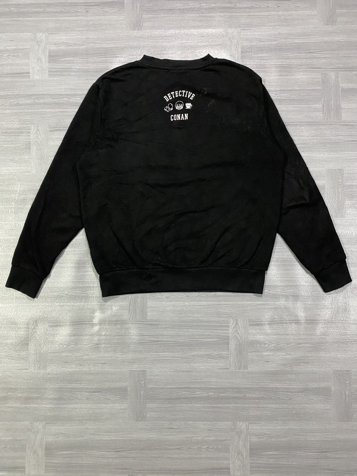 Anime Vintage 90s Detecvite Conan Black Sweatshirt Size US L / EU 52-54 / 3 - 11 Thumbnail