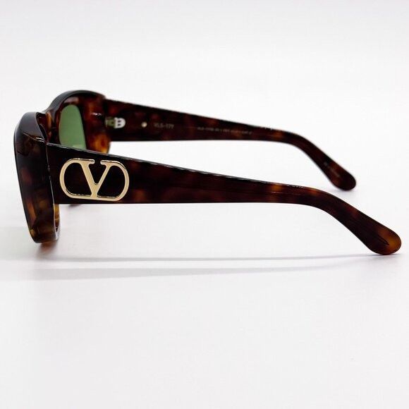Valentino NEW VALENTINO SUNGLASSES VLS-179B HAVANA/GREEN GEOMETRIC WOM Size ONE SIZE - 6 Thumbnail