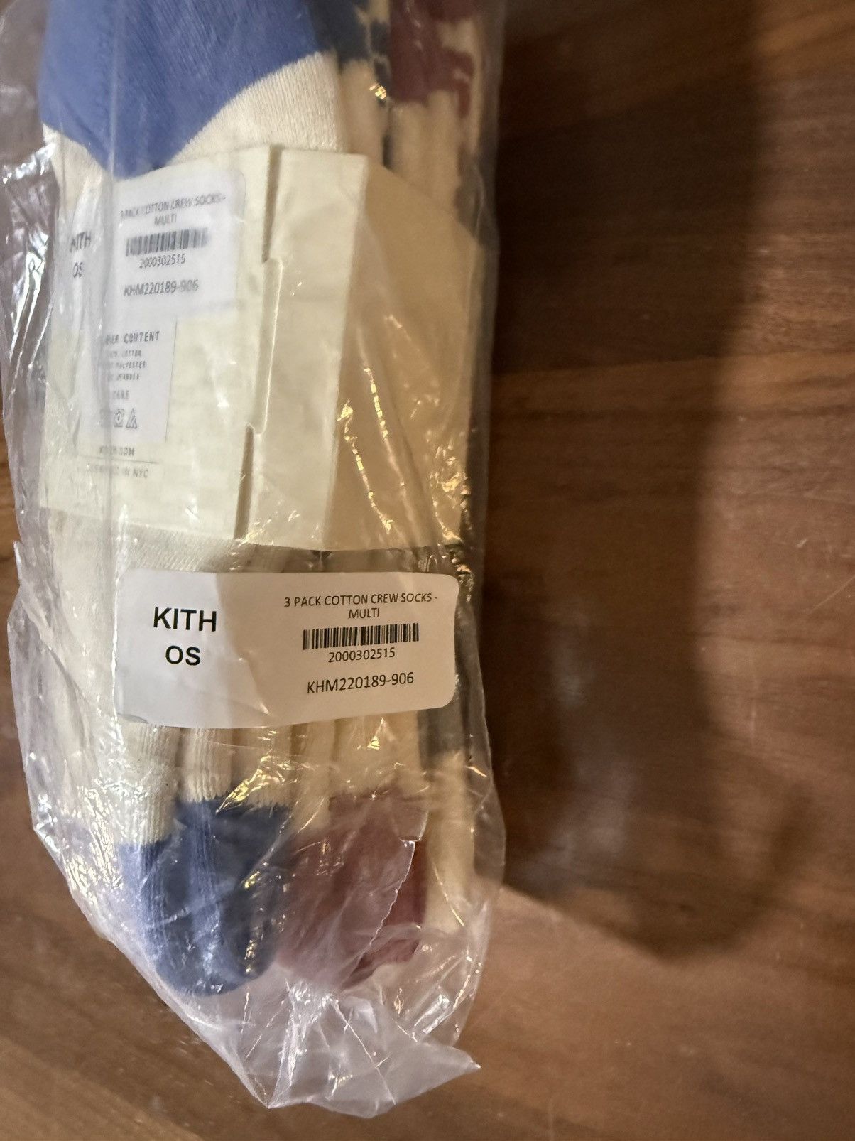 Kith ASICS Loyalty Exclusive 3-Pack Logo Crew Socks Multi