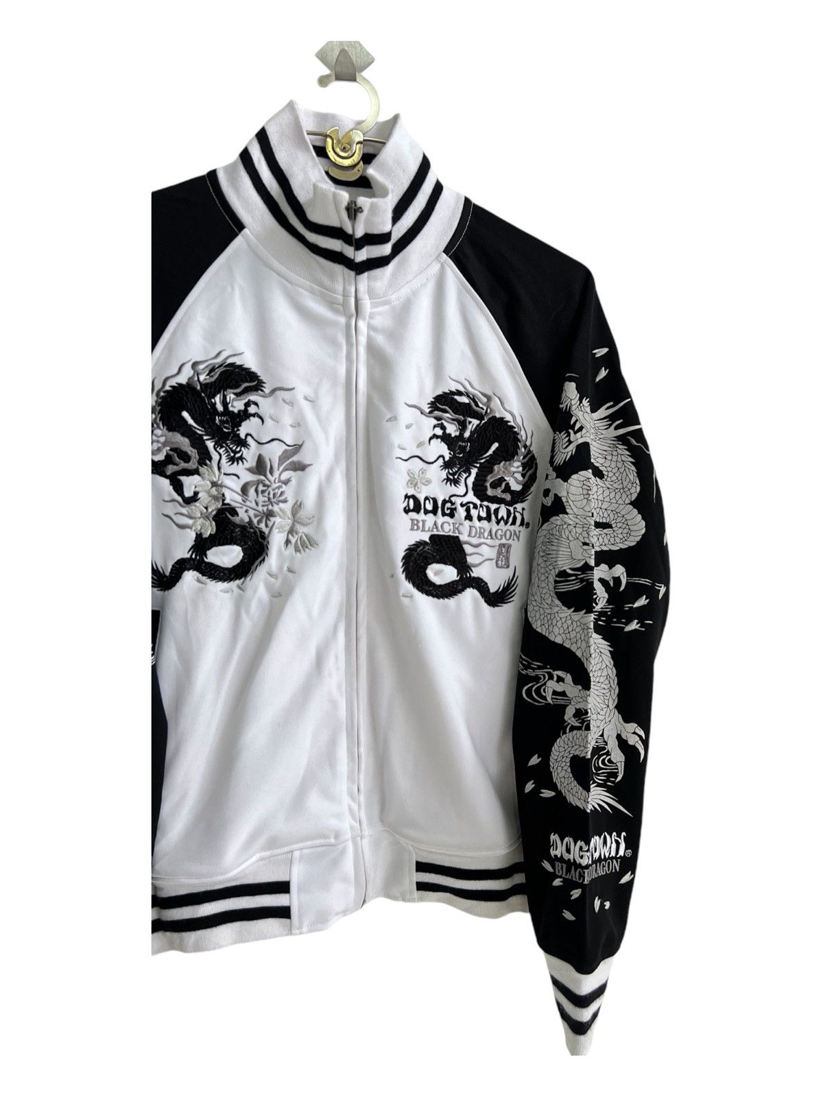 Vintage 90s Dog Town Black Dragon Baggy Sukajan Jacket