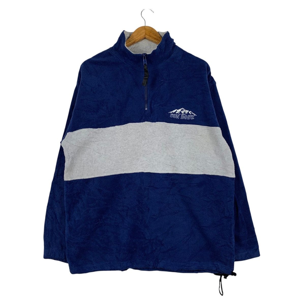 Vintage Vintage SUN BODY Sportswear Half Zipper Pullover Jumper Size US M / EU 48-50 / 2 - 1 Thumbnail