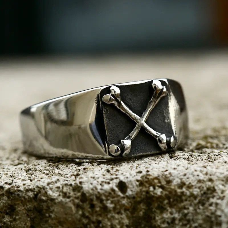Vintage Steel soldier Stainless Steel Mens Punk Gothic Vintage Size ONE SIZE - 1 Thumbnail