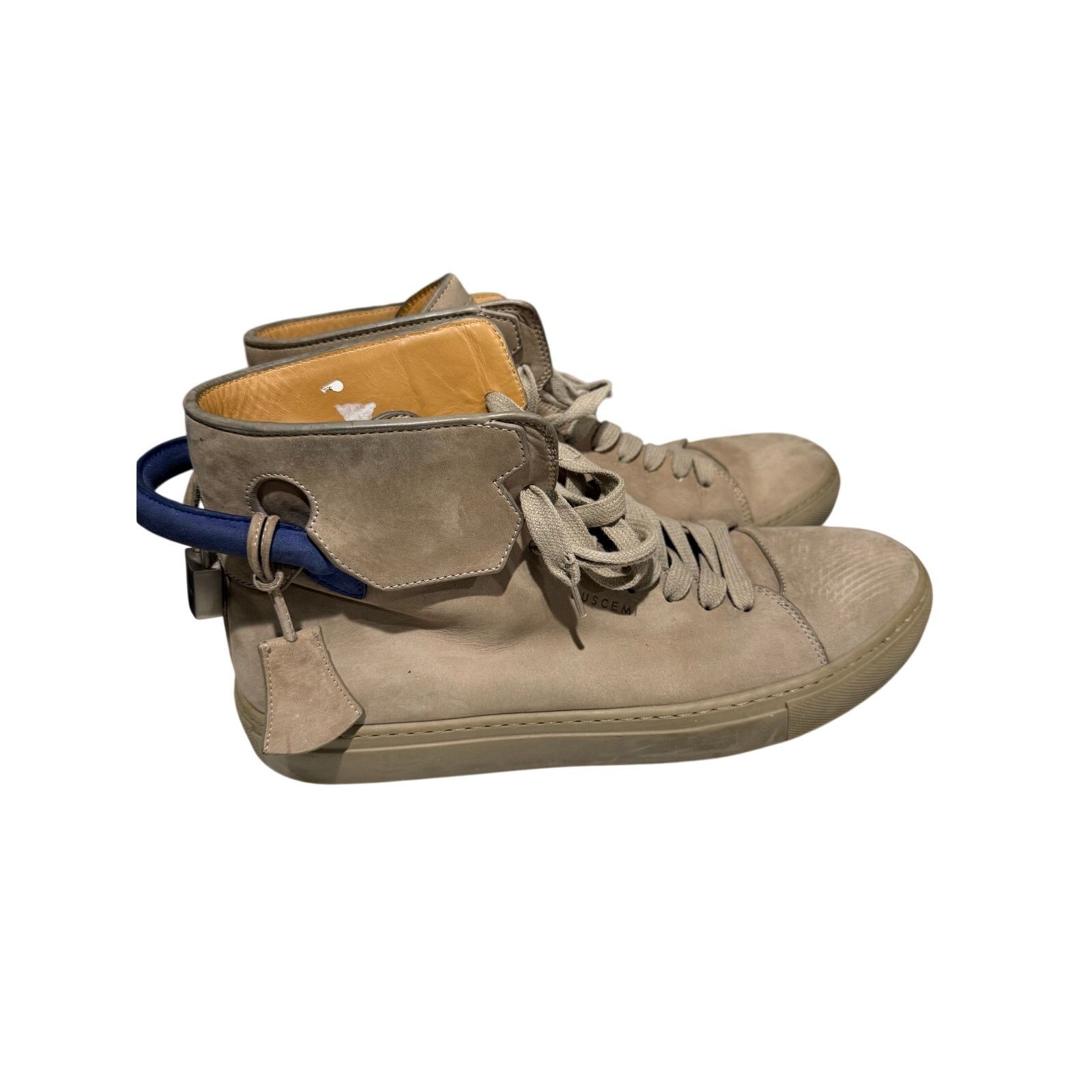 Buscemi Buscemi 100mm High-Top Suede Sneakers Mens EU 43 US 10 Blue Size US 10 / EU 43 - 7 Thumbnail