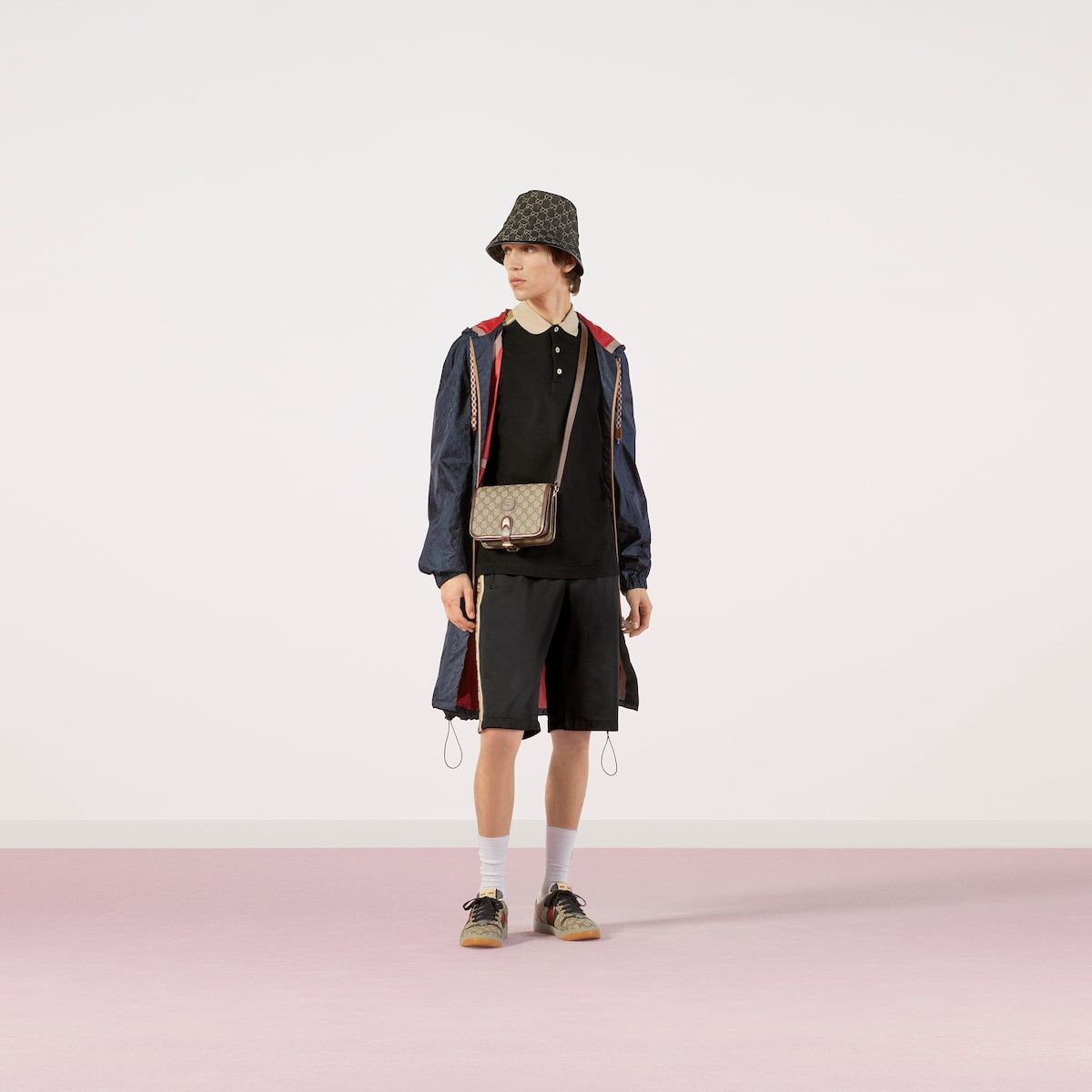 Gucci o1s1wg110925 Technical Jersey Shorts in Multicolor Size US 28 / EU 44 - 2 Thumbnail