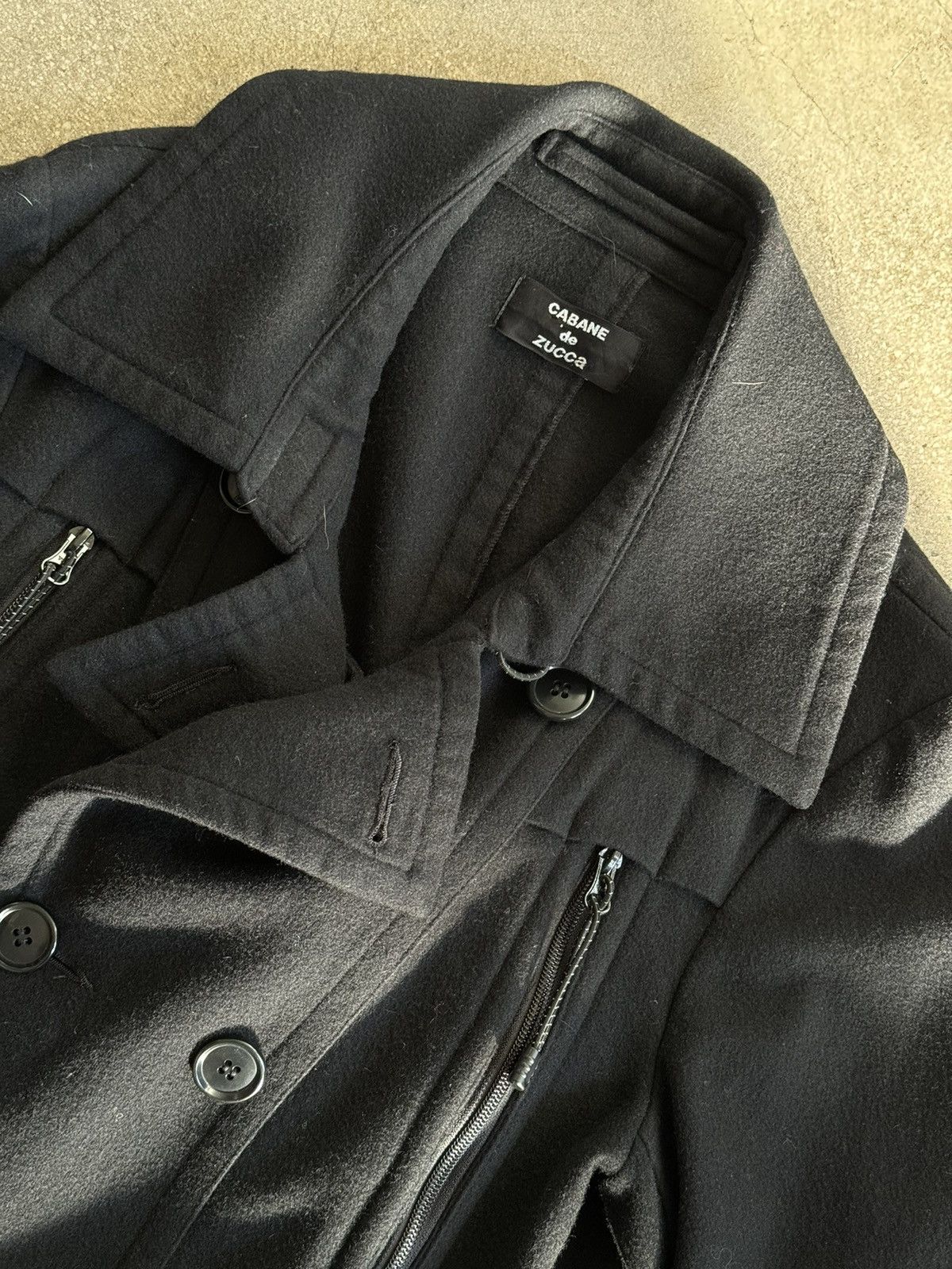 CABANE de ZUCCa Cabane de Zucca Wool Coat — Black, Size Small, Made in Japan Size US S / EU 44-46 / 1 - 2 Thumbnail