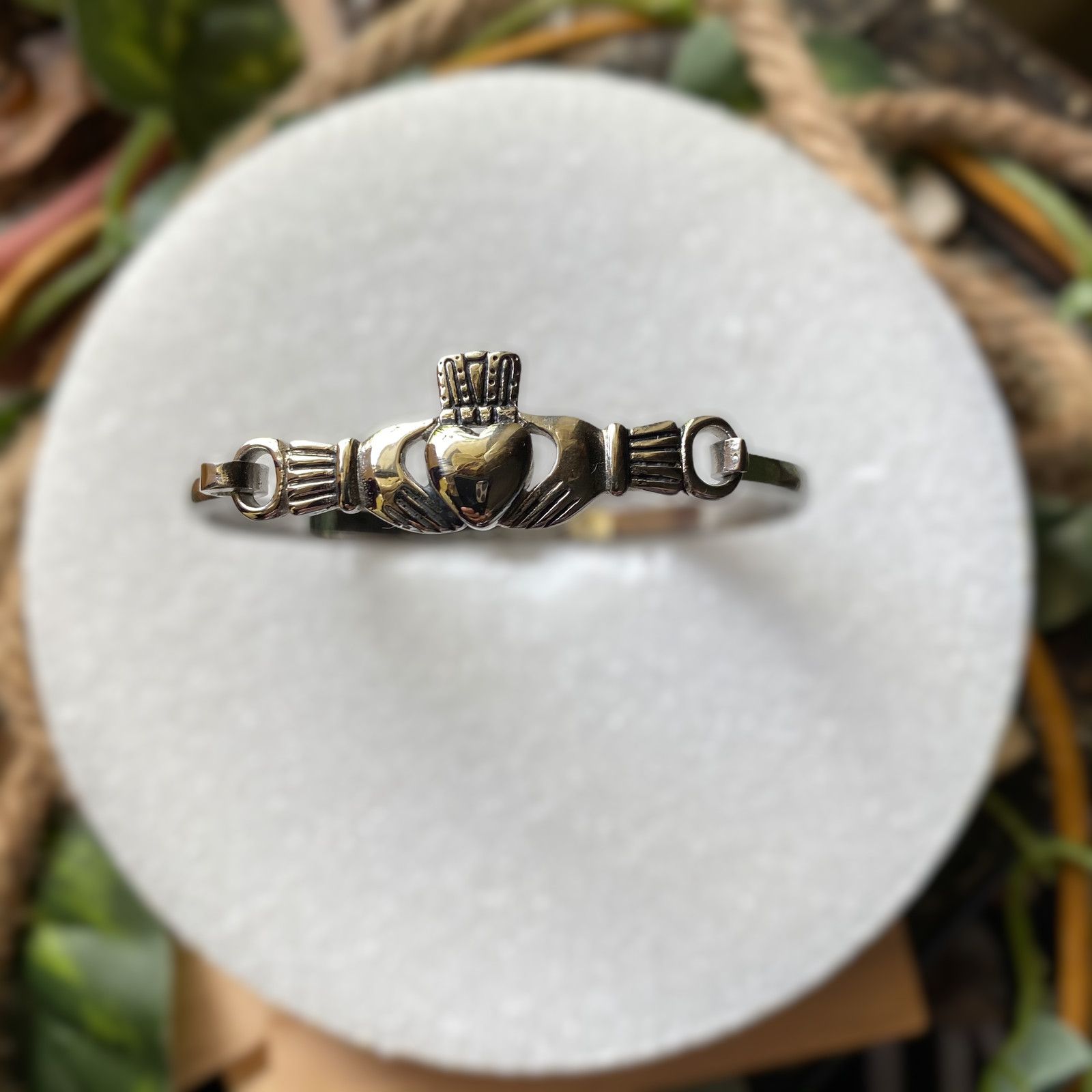 The Unbranded Brand Stainless Steel Claddagh Bracelet-Irish Heart Crown Size ONE SIZE - 2 Thumbnail