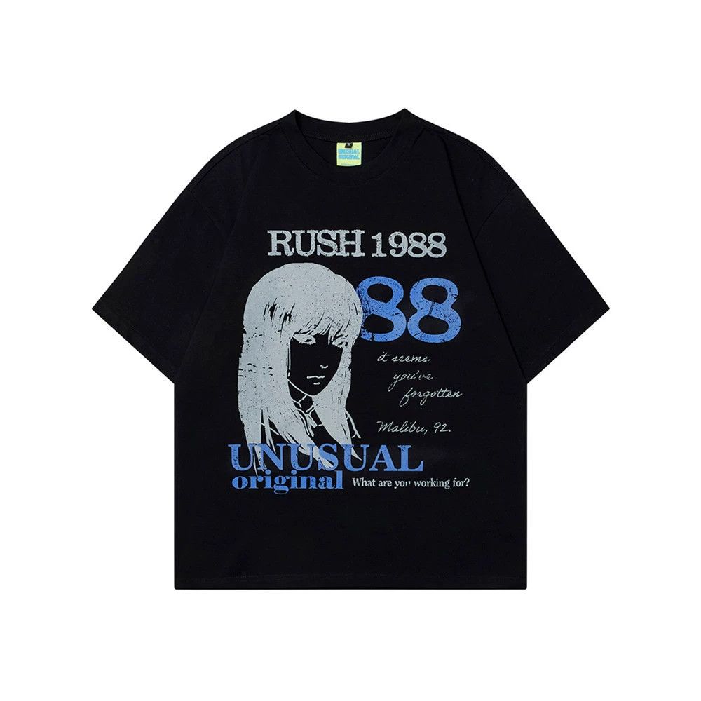 Vintage Men's loose trendy casual cartoon girls printed T-shirt Size US M / EU 48-50 / 2 - 1 Thumbnail