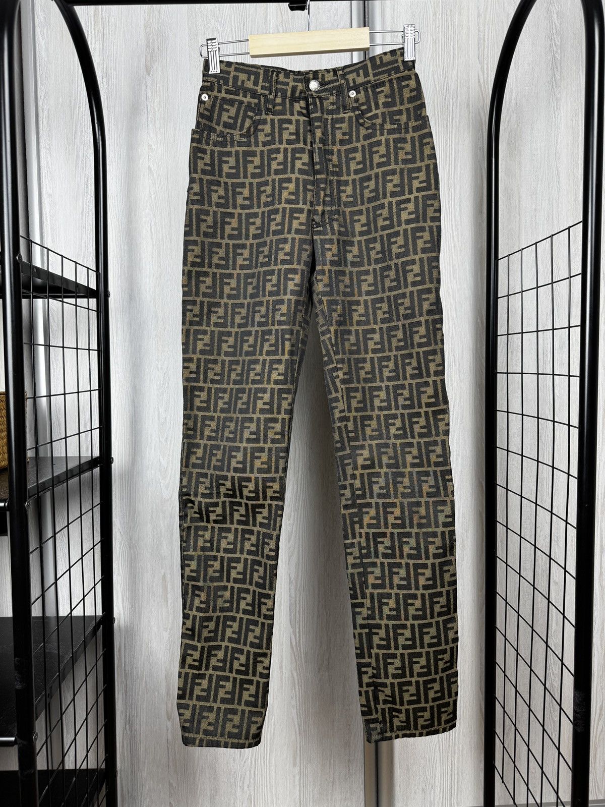 Fendi Fendi vintage Zucca FF monogram pants rare all over print Size 25" / US 0 / IT 36 - 1 Thumbnail