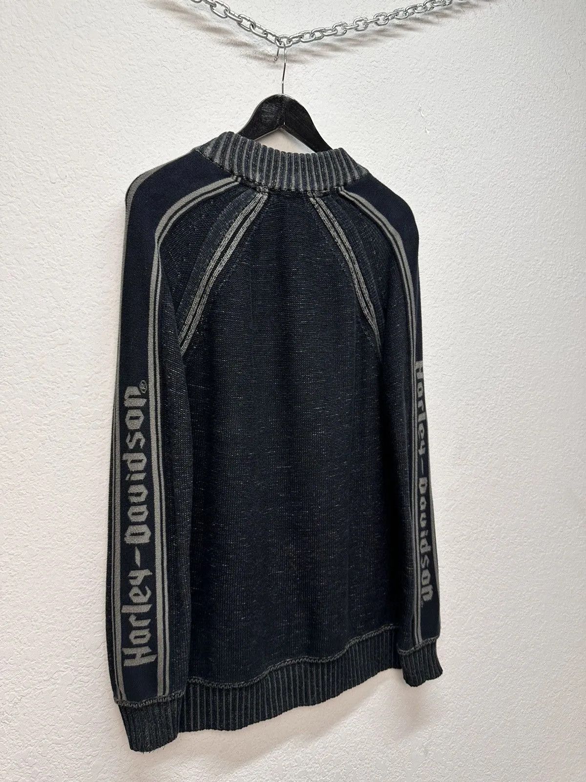 Harley Davidson 👉 Y2K Avantgarde Distressed Sweater Harley Davidson Japan Size US L / EU 52-54 / 3 - 13 Thumbnail