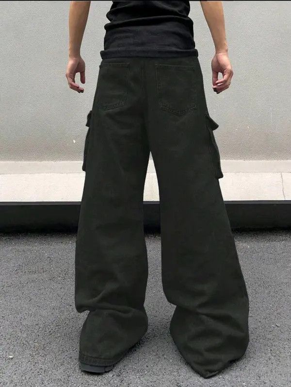 Vintage VIBE Multi Pocket Oversized Baggy Cargo Jeans Size US 34 / EU 50 - 7 Thumbnail