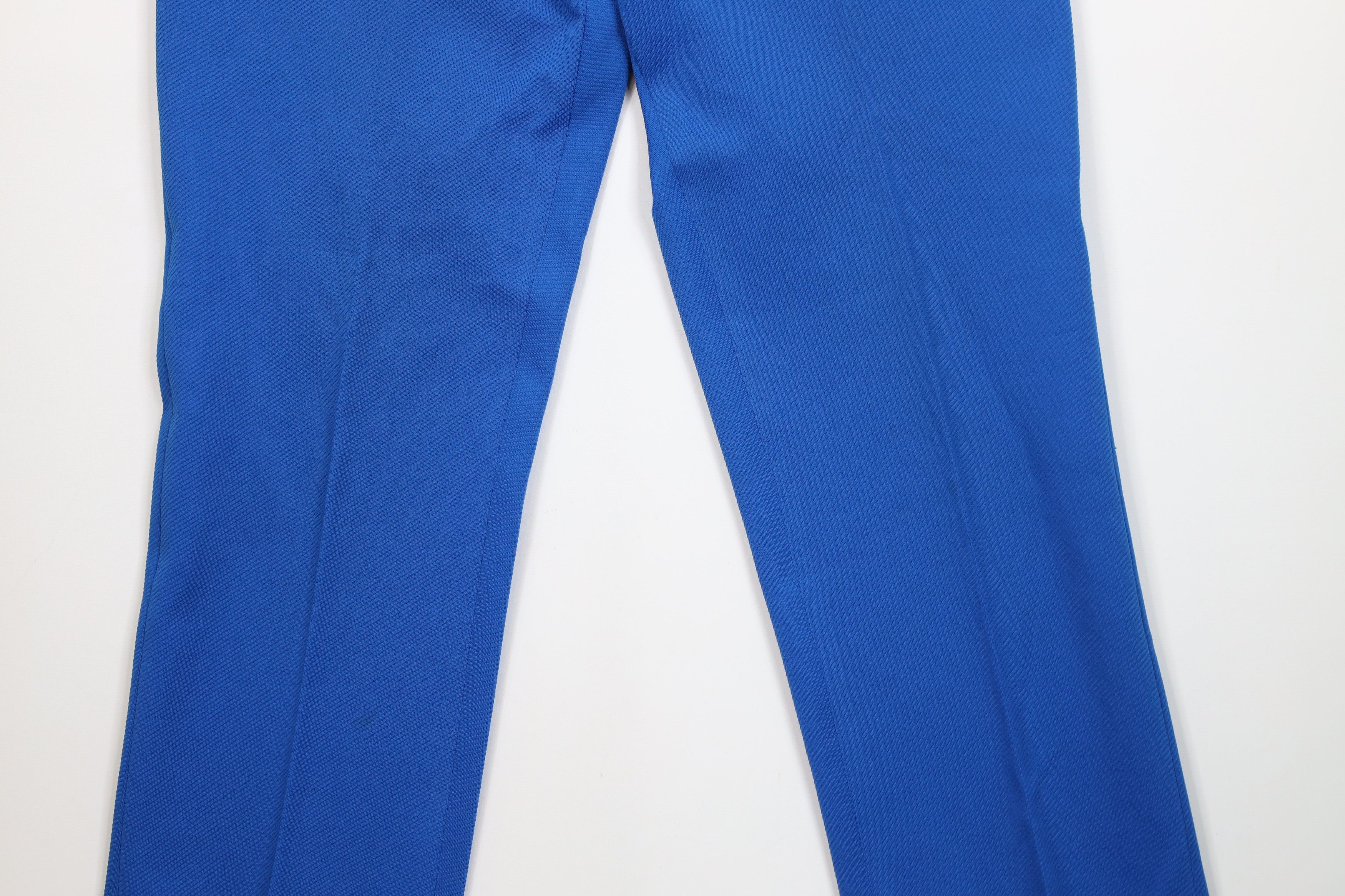 Vintage Vintage 70s Streetwear Wide Leg Chino Pants Royal Blue USA Size US 38 / EU 54 - 3 Thumbnail