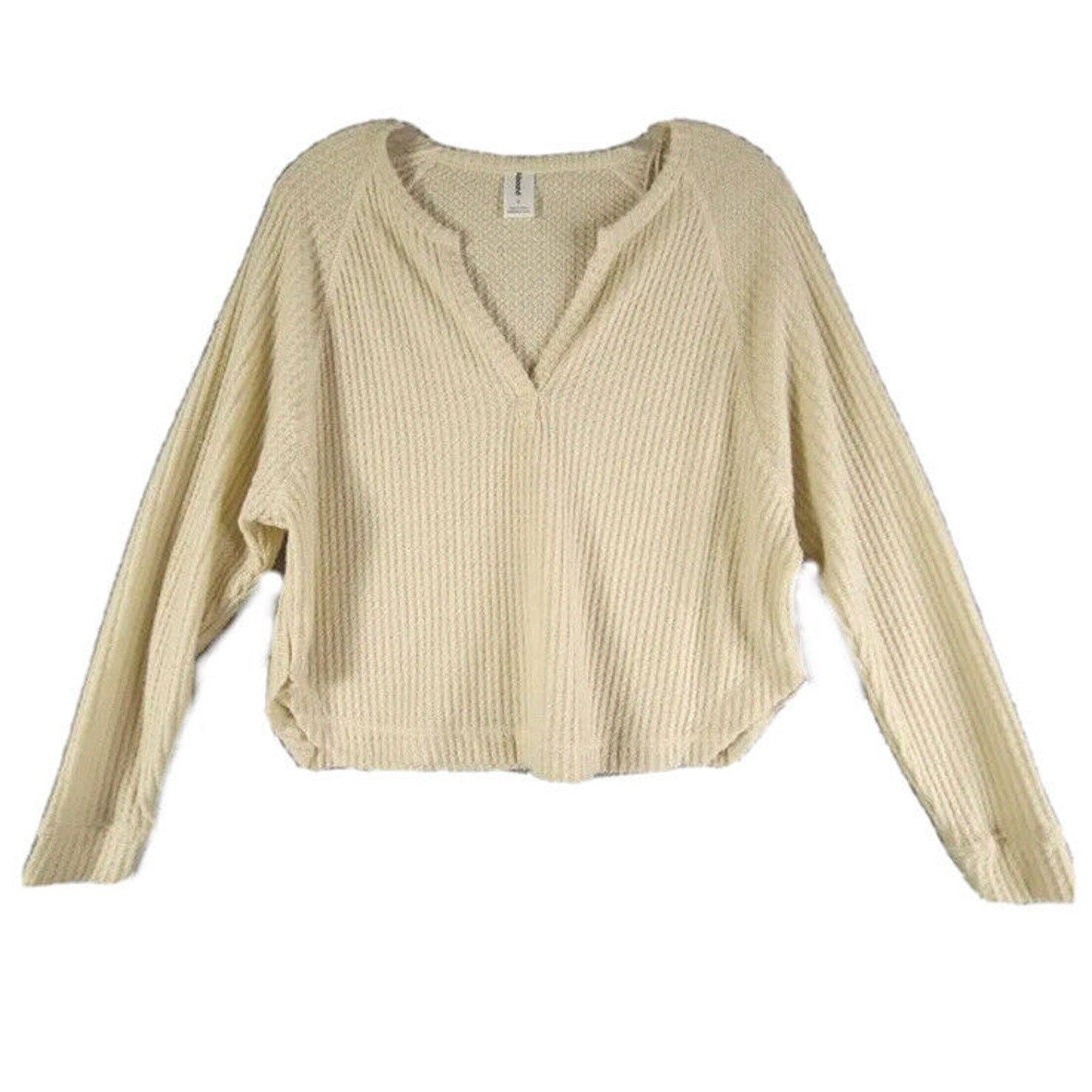 Nordstrom Abound Women’s Small Pullover Sweater Beige Long Sleeve Size S / US 4 / IT 40 - 1 Thumbnail