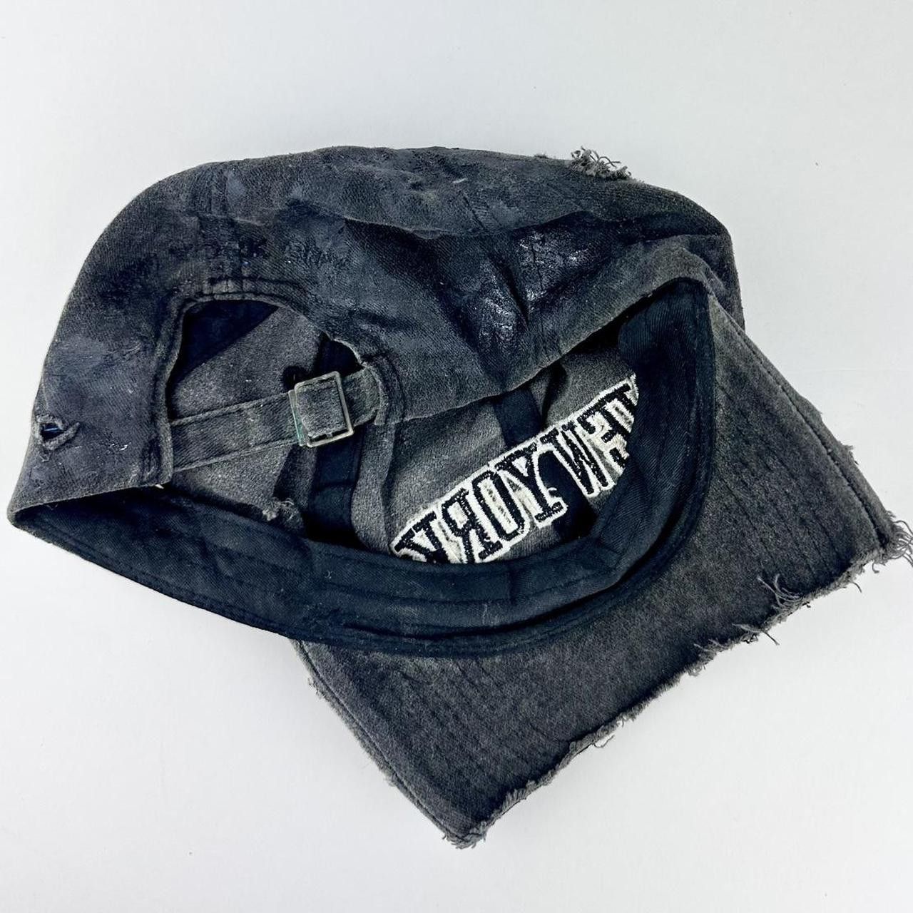 Other ASTROBOI* 'New York' Black & Blue Distressed Rhinestone Hat Size ONE SIZE - 7 Thumbnail