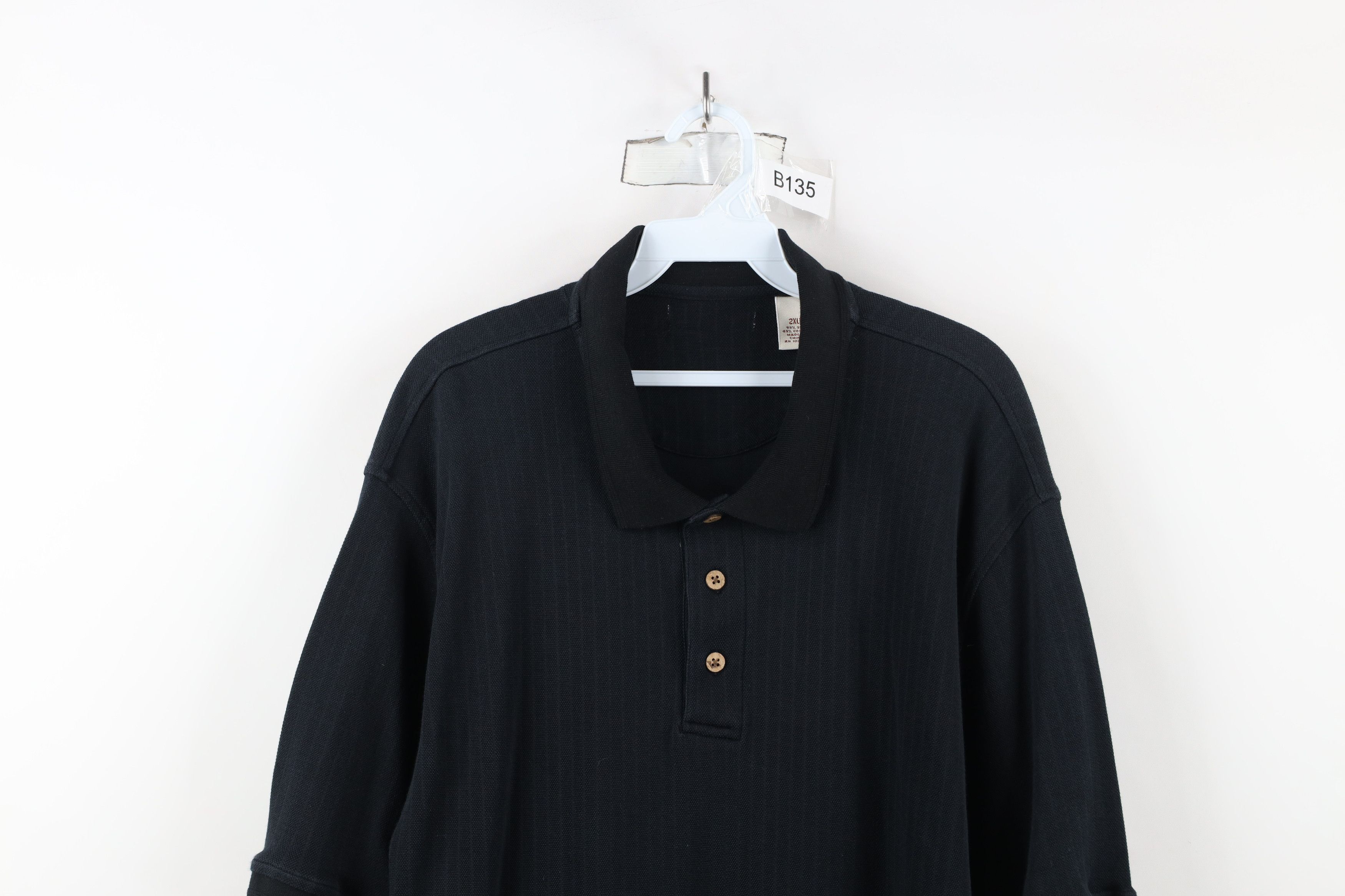 Vintage Vintage 90s Streetwear Blend Striped Knit Golf Polo Shirt Size US XXL / EU 58 / 5 - 2 Thumbnail