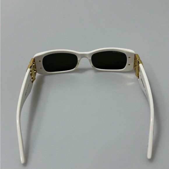 Balenciaga Balenciaga Dynasty 51MM Rectangular Sunglasses White Size ONE SIZE - 4 Thumbnail
