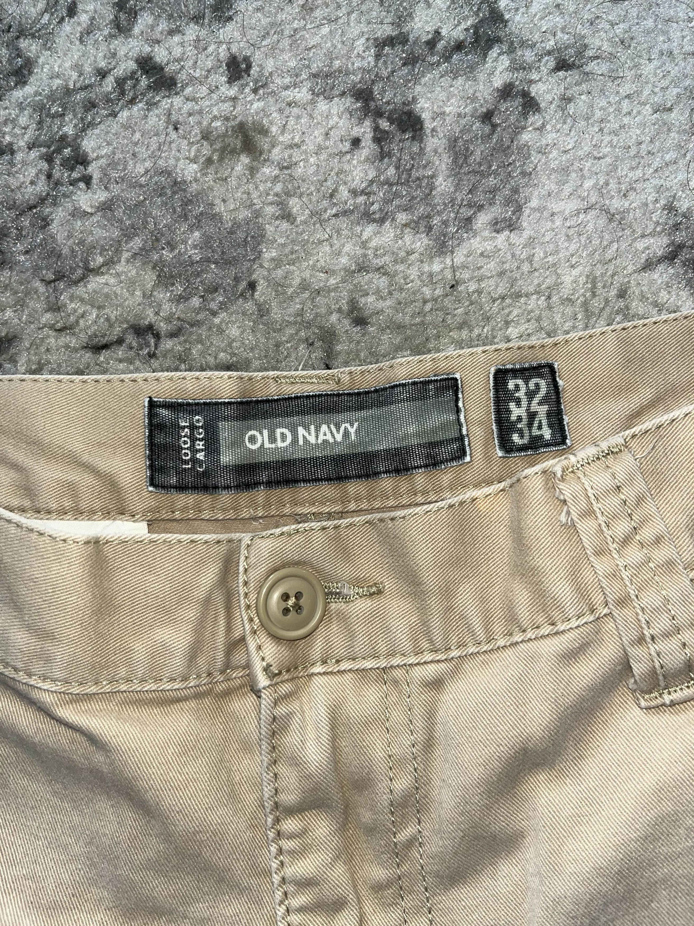 Old Navy Y2K Baggy Old Navy Khaki Cargos Size US 32 / EU 48 - 3 Thumbnail