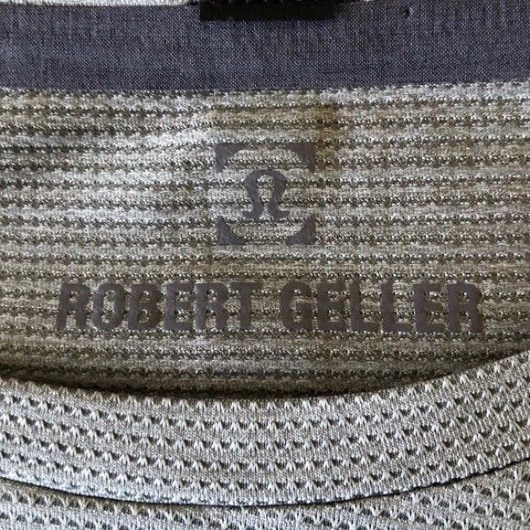 Lululemon × Robert Geller BLTG Grey Yellow LTWT Take The Moment SS Top Shirt Men's Size US M / EU 48-50 / 2 - 3 Thumbnail