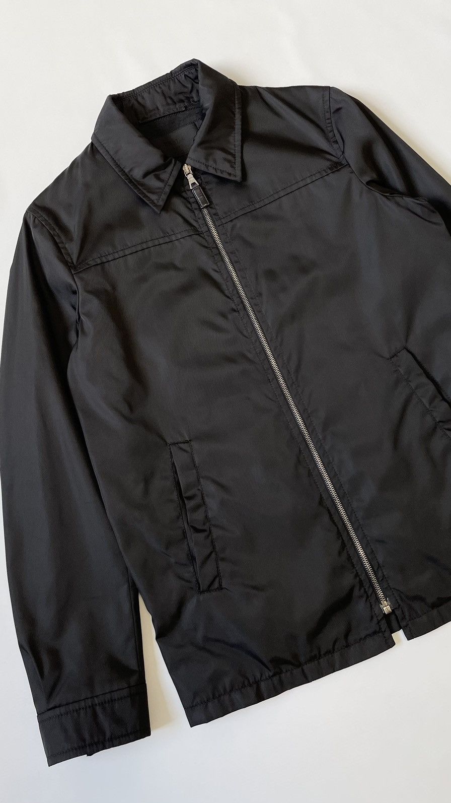 Prada Mid 2000s Black Nylon Work Jacket Size US M / EU 48-50 / 2 - 7 Thumbnail