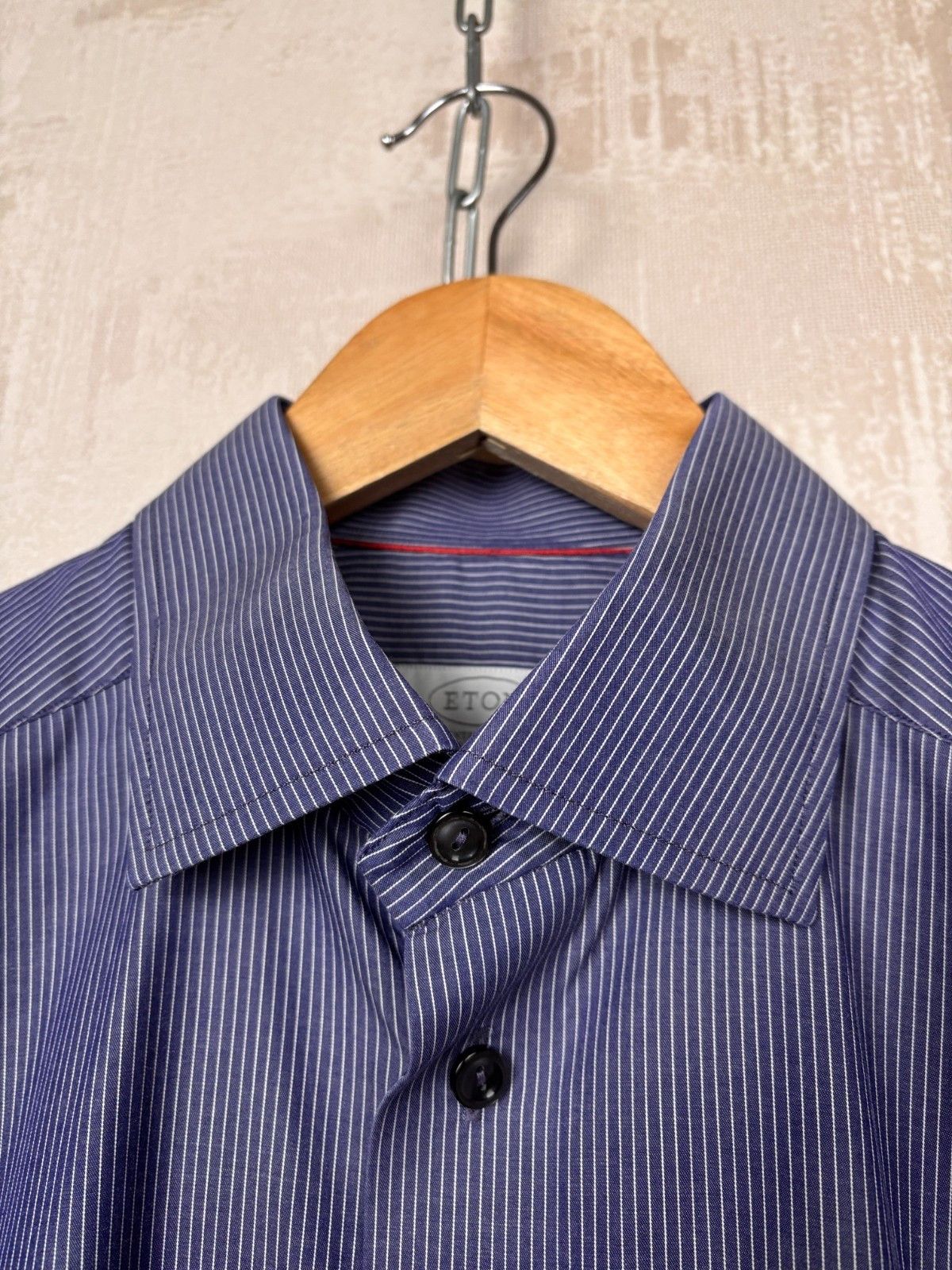 Eton Eton Contemporary Striped Long Sleeve Dress Shirt Size US L / EU 52-54 / 3 - 4 Thumbnail