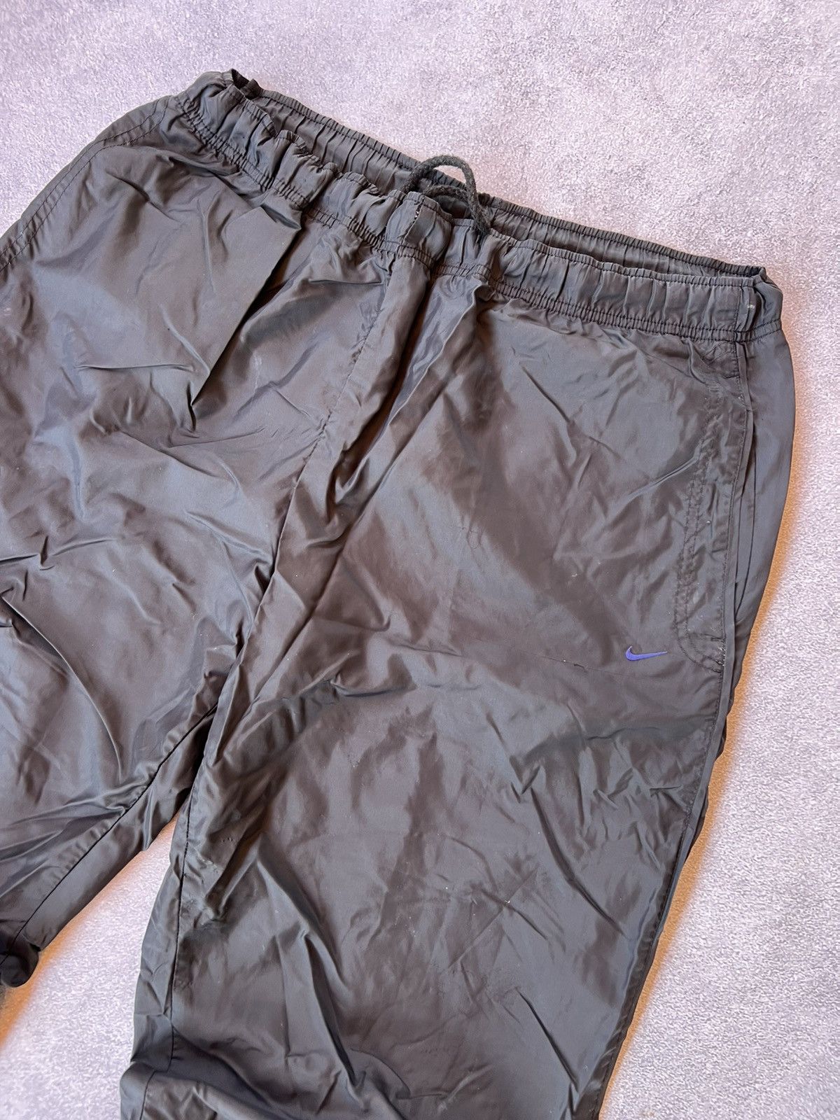 Nike 🔥 Nike Vintage Black Nylon Y2K Track Hype Pants – Size L Size US 32 / EU 48 - 4 Thumbnail