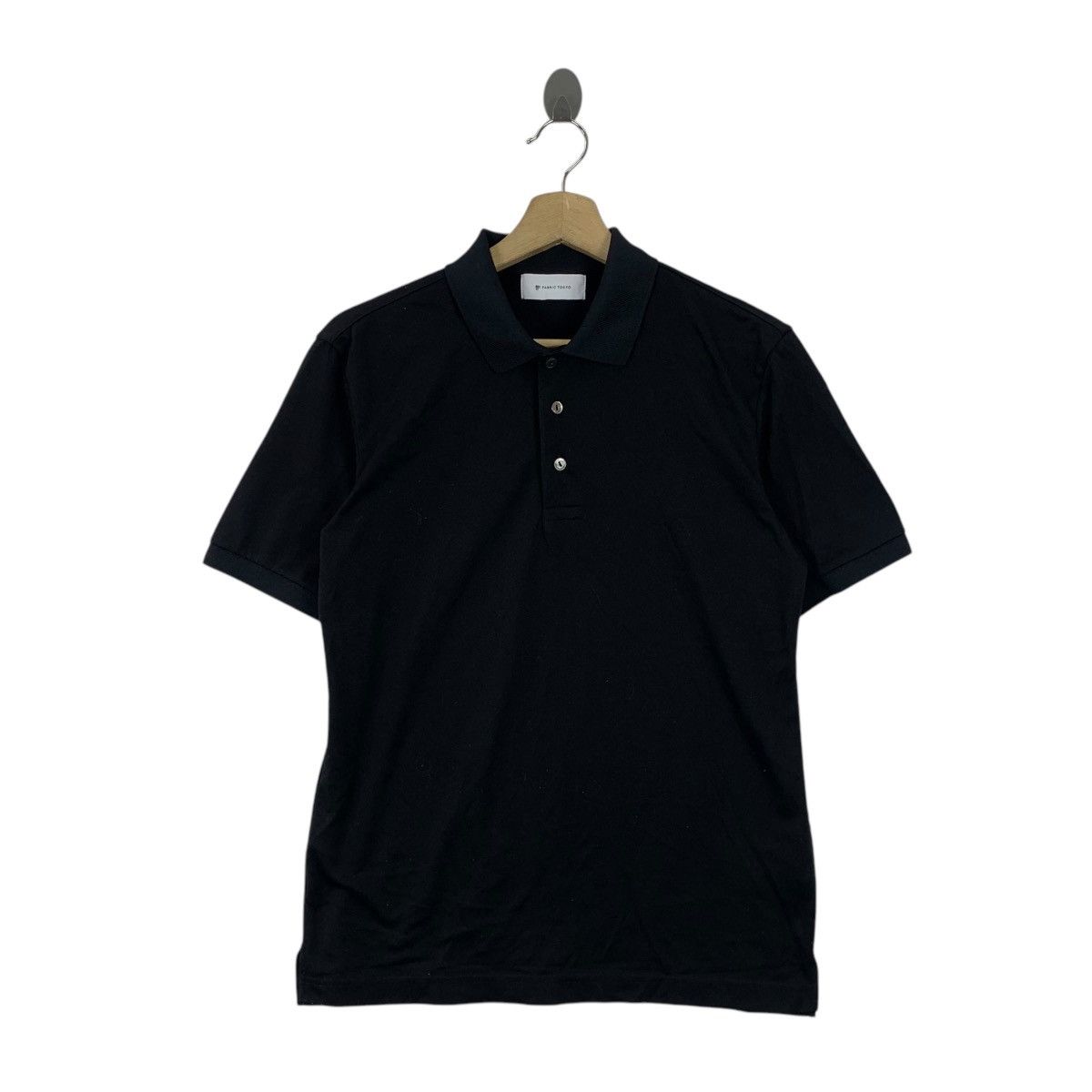 FABRIC TOKYO DESIGNER Minimalist Design Polo Tee Shirt