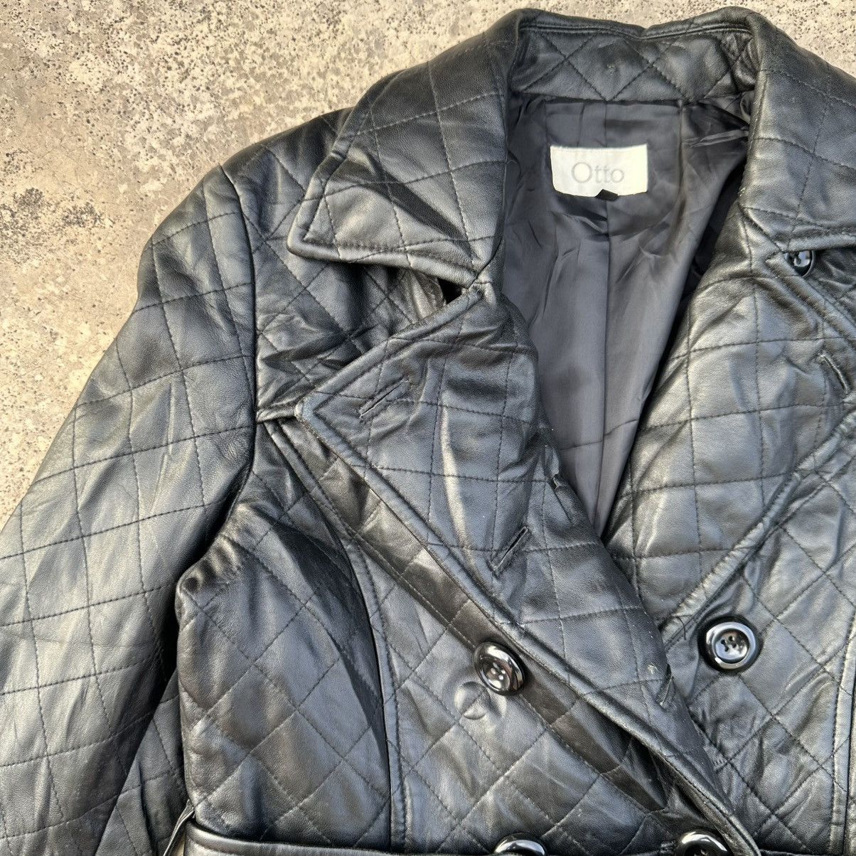 Otto Vintage Otto Quilted Puffer Trench Coat Silhouette Belted Size S / US 4 / IT 40 - 3 Thumbnail