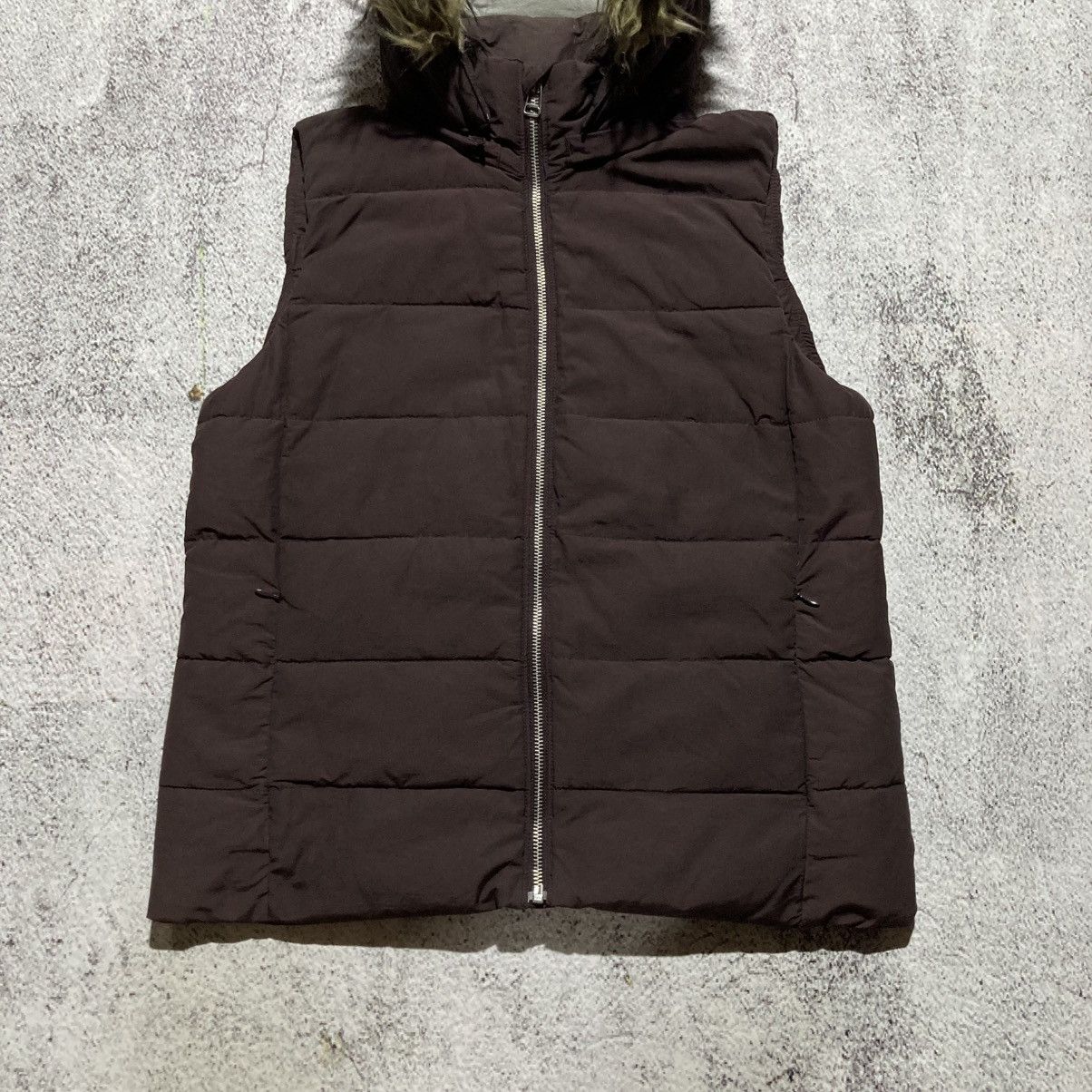Japanese Brand 2000s Gap Gothic Punk Style Down Jacket Fur Vest Brown Size US M / EU 48-50 / 2 - 5 Thumbnail