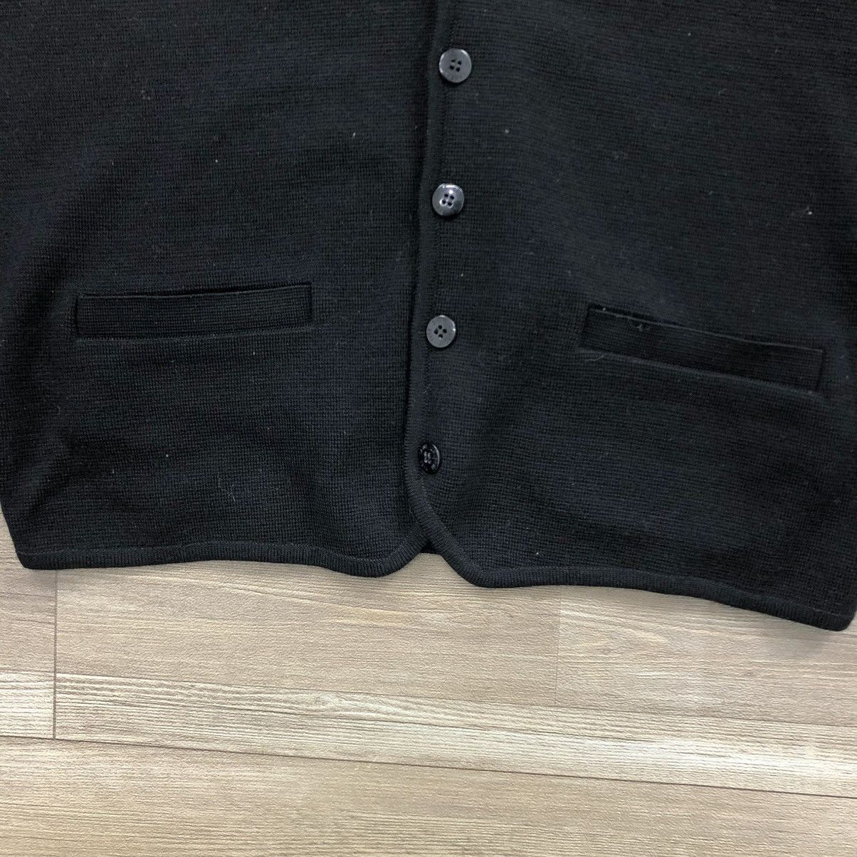 Yves Saint Laurent Vintage Yves Saint Laurent Pour Homme Knit Vest Black Luxury Size US L / EU 52-54 / 3 - 5 Thumbnail