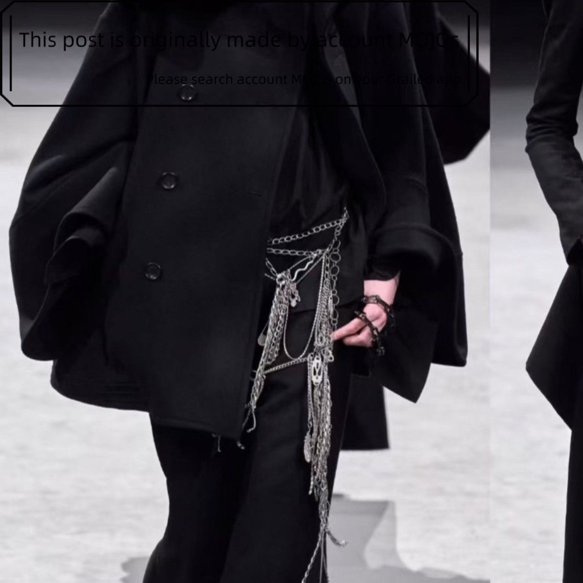 Yohji Yamamoto Yohji Yamamoto 23AW Waist Pocket Chain Silver mojos1940 Size ONE SIZE - 8 Thumbnail