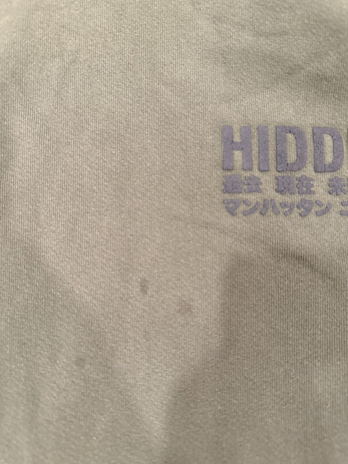 HIDDEN Hidden NY “Japanese Logo” Olive Hoodie Size US XL / EU 56 / 4 - 5 Thumbnail