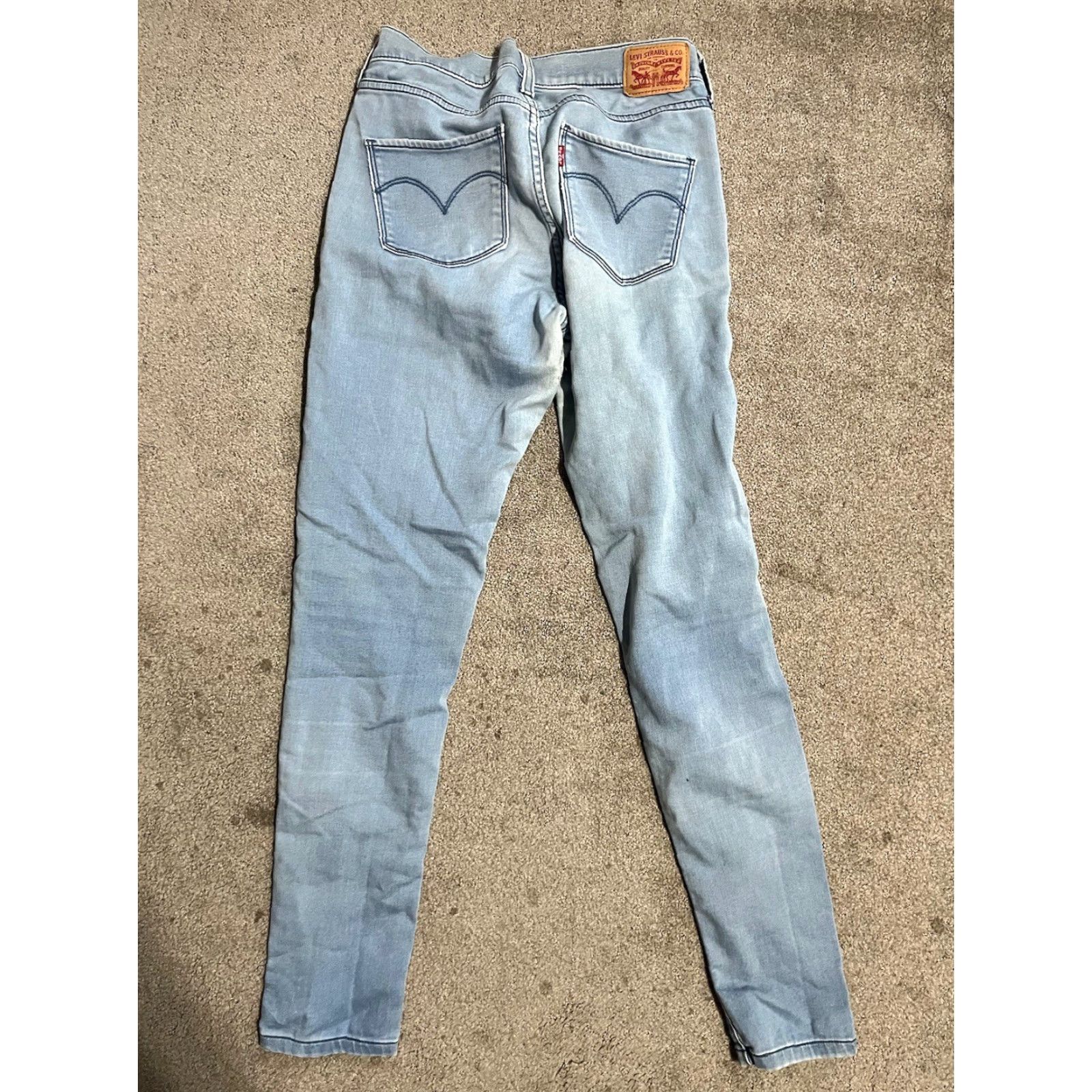 Levi's Levi's Jeans Skinny Legging Blue Denim Cotton Blend Mid Rise 30 Inseam Regular Women City USA Modern Classic 28x30 Pants Size 28" / US 6 / IT 42 - 2 Thumbnail