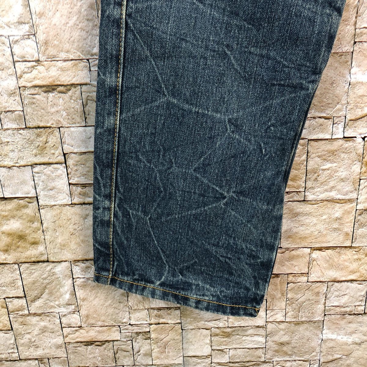 Japanese Brand Le John Blue Double Waist Denim Pants #A159 Size US 26 / EU 42 - 11 Thumbnail